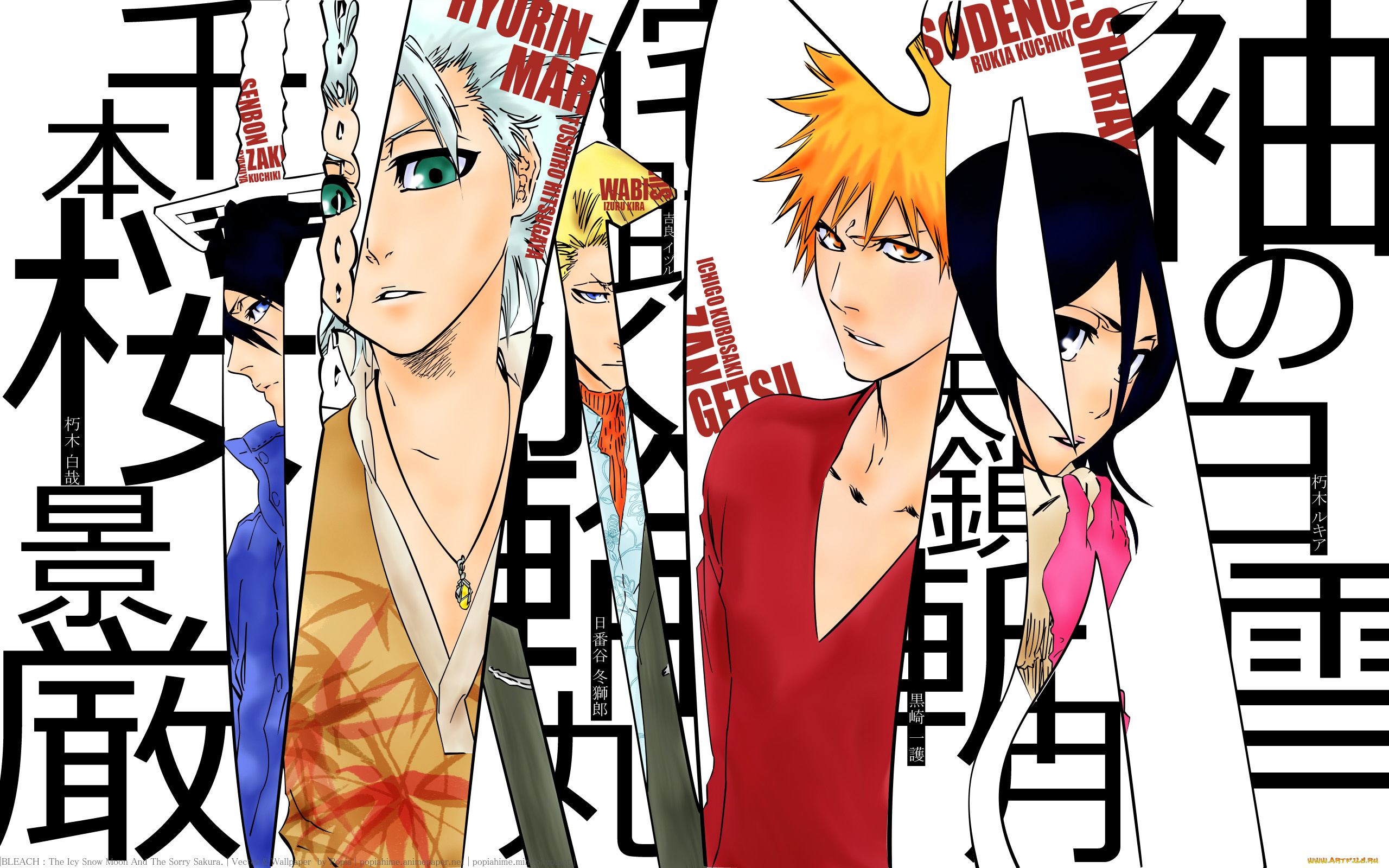 аниме, bleach, izuru, kira, anime, kuchiki, byakuya, ichigo, kurosaki, kuchiki, rukia, itsugaya, toushirou