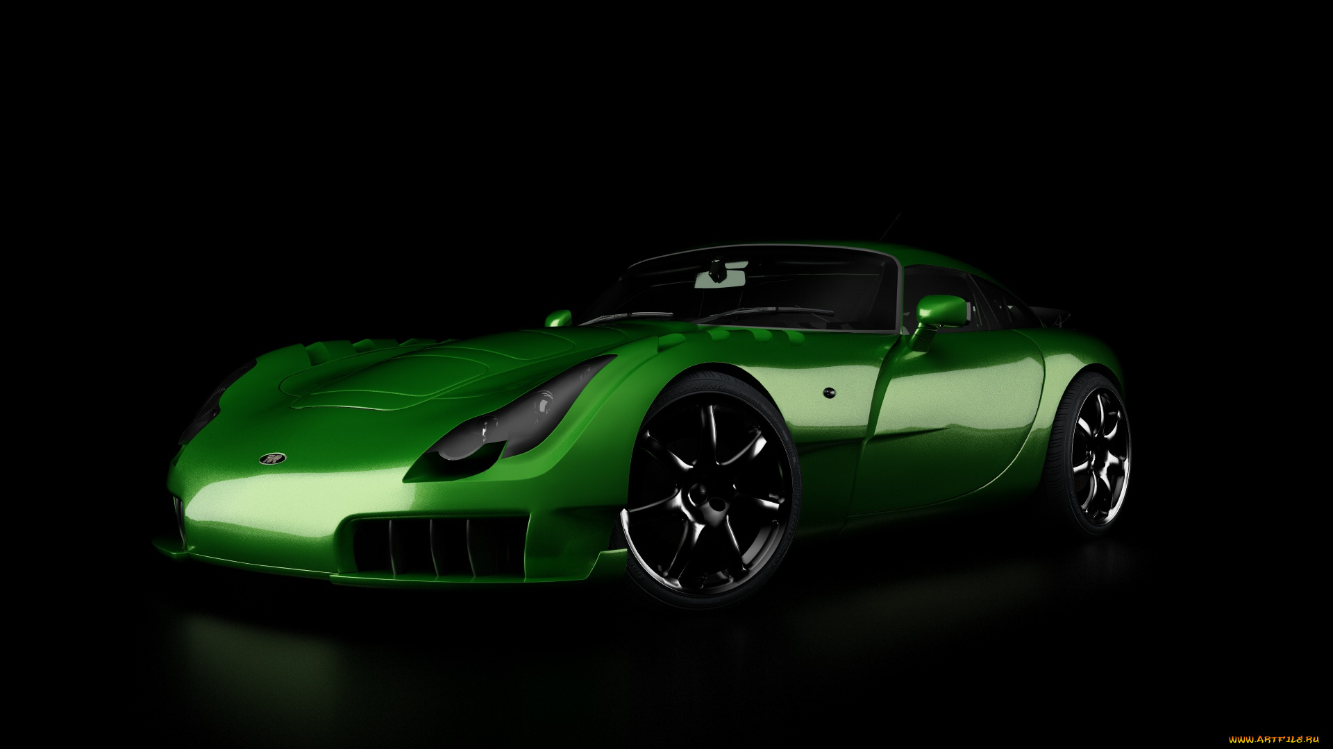 автомобили, 3д, зеленый