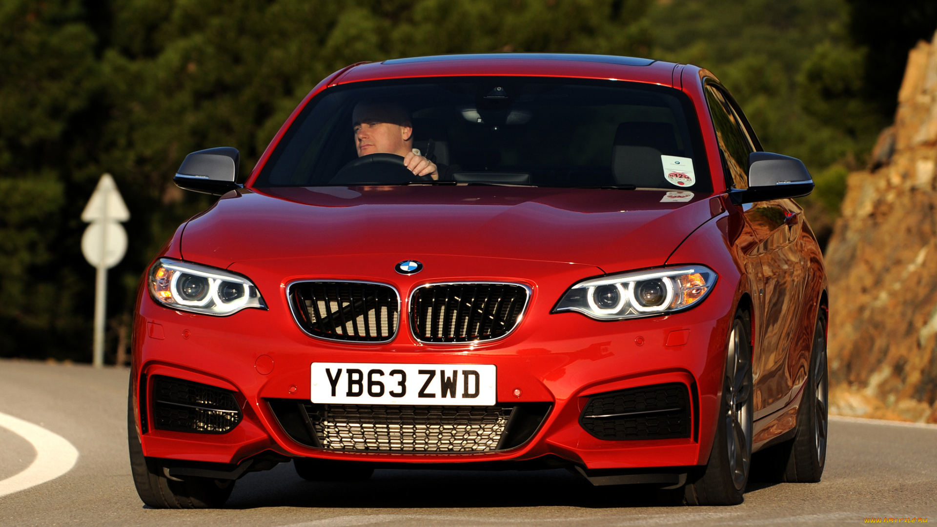 автомобили, bmw, f22, uk-spec, coupе, красный, 2014, m235i