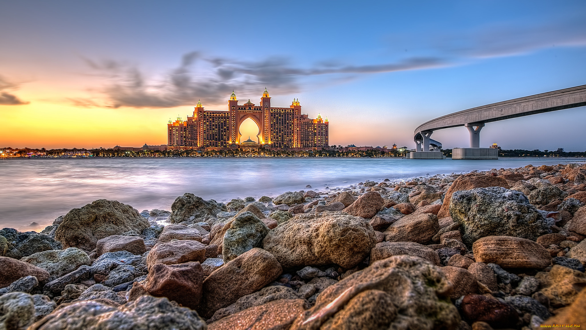 lost, atlantis, города, дубаи, , оаэ, отель, побережье, море