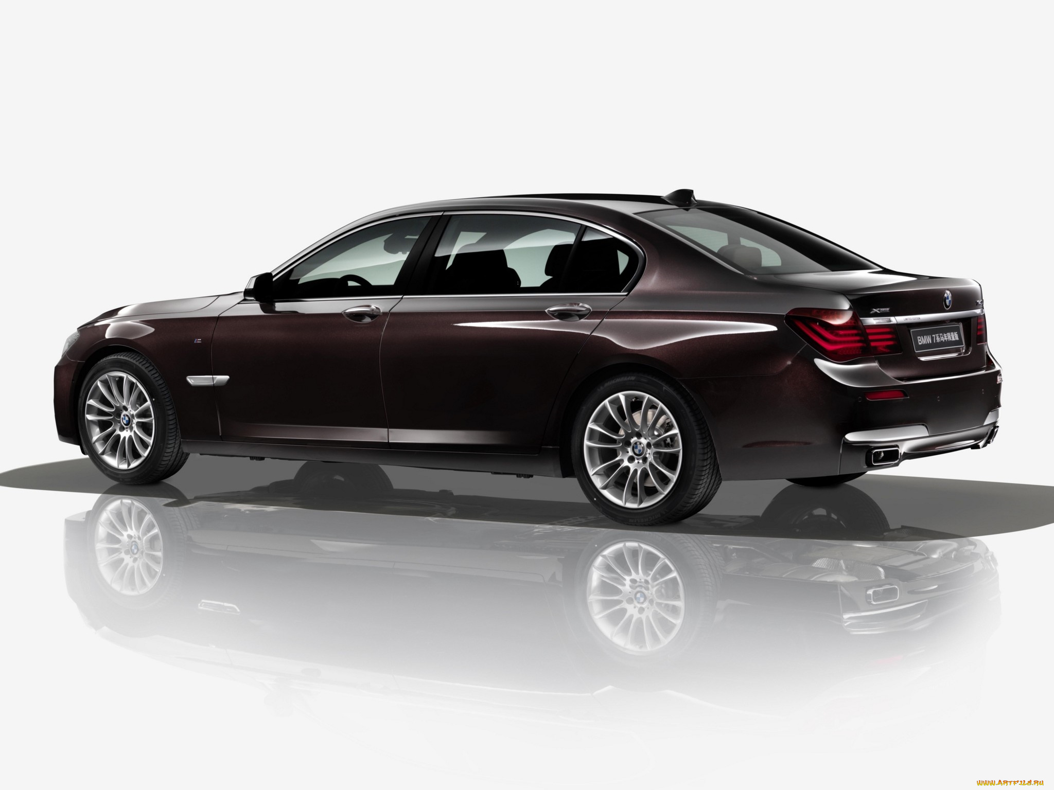 автомобили, bmw, 740li, темный, 2014, edition, f02, horse, xdrive