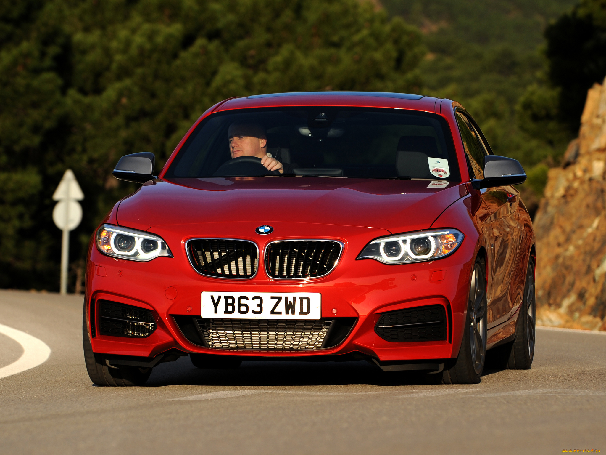 автомобили, bmw, f22, uk-spec, coupе, красный, 2014, m235i