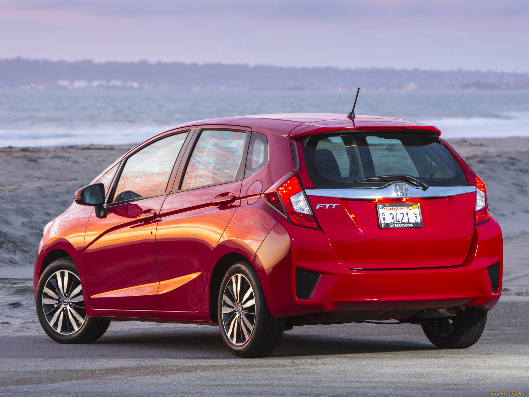 автомобили, honda, 2014, красный, fit, us-spec