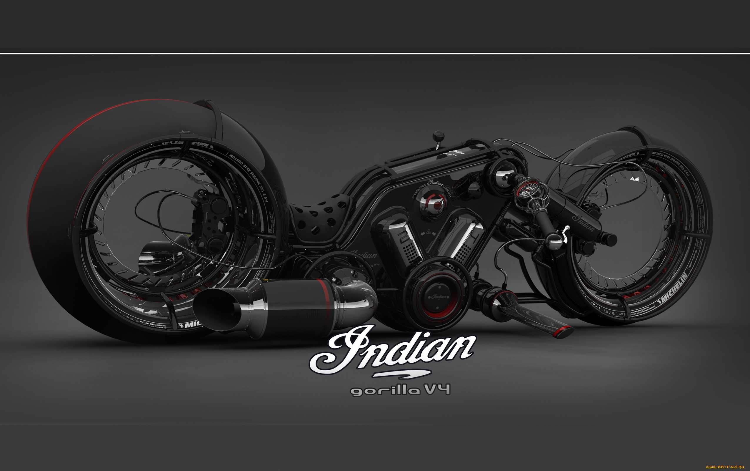 мотоциклы, 3d, indian