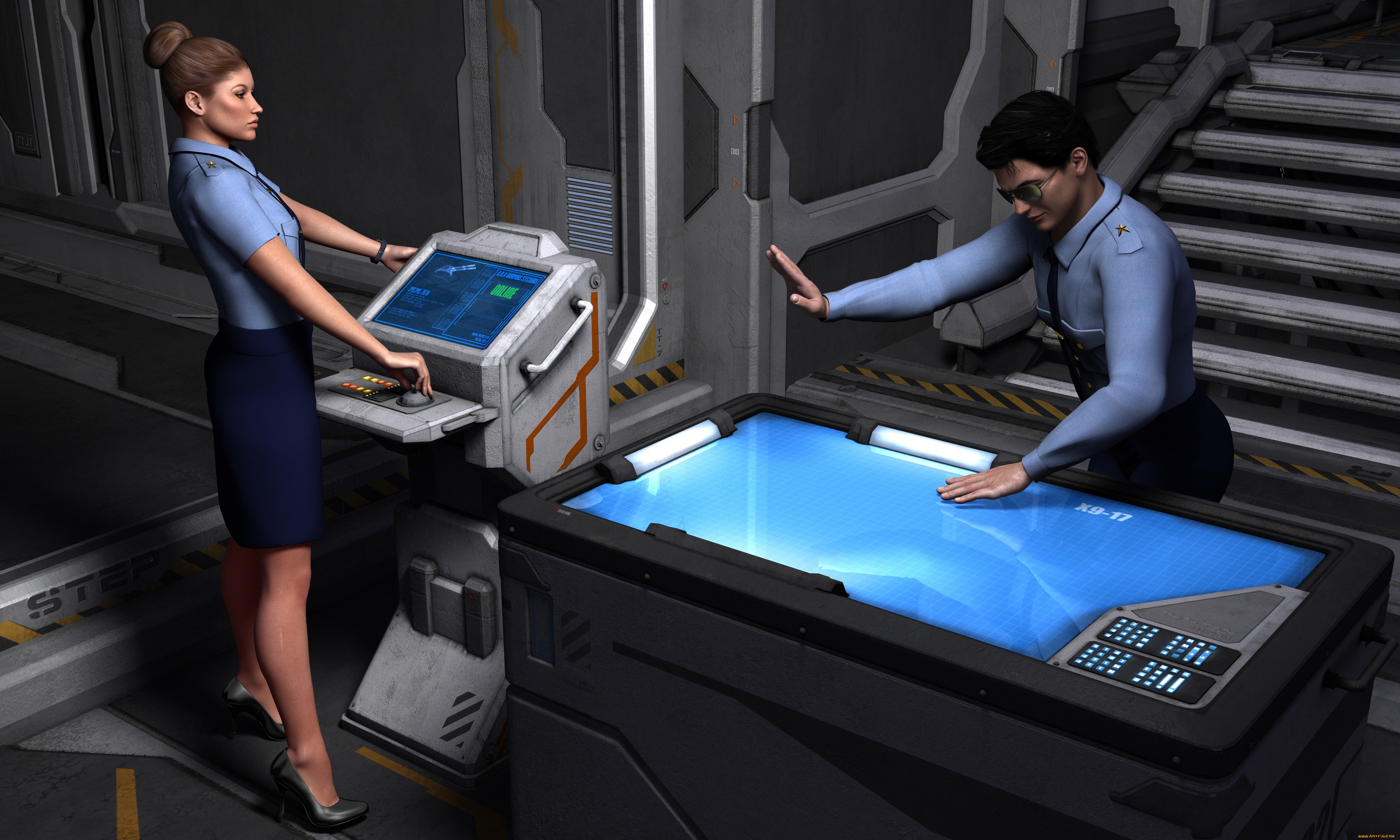 3д, графика, fantasy, , фантазия, девушка, мужчина