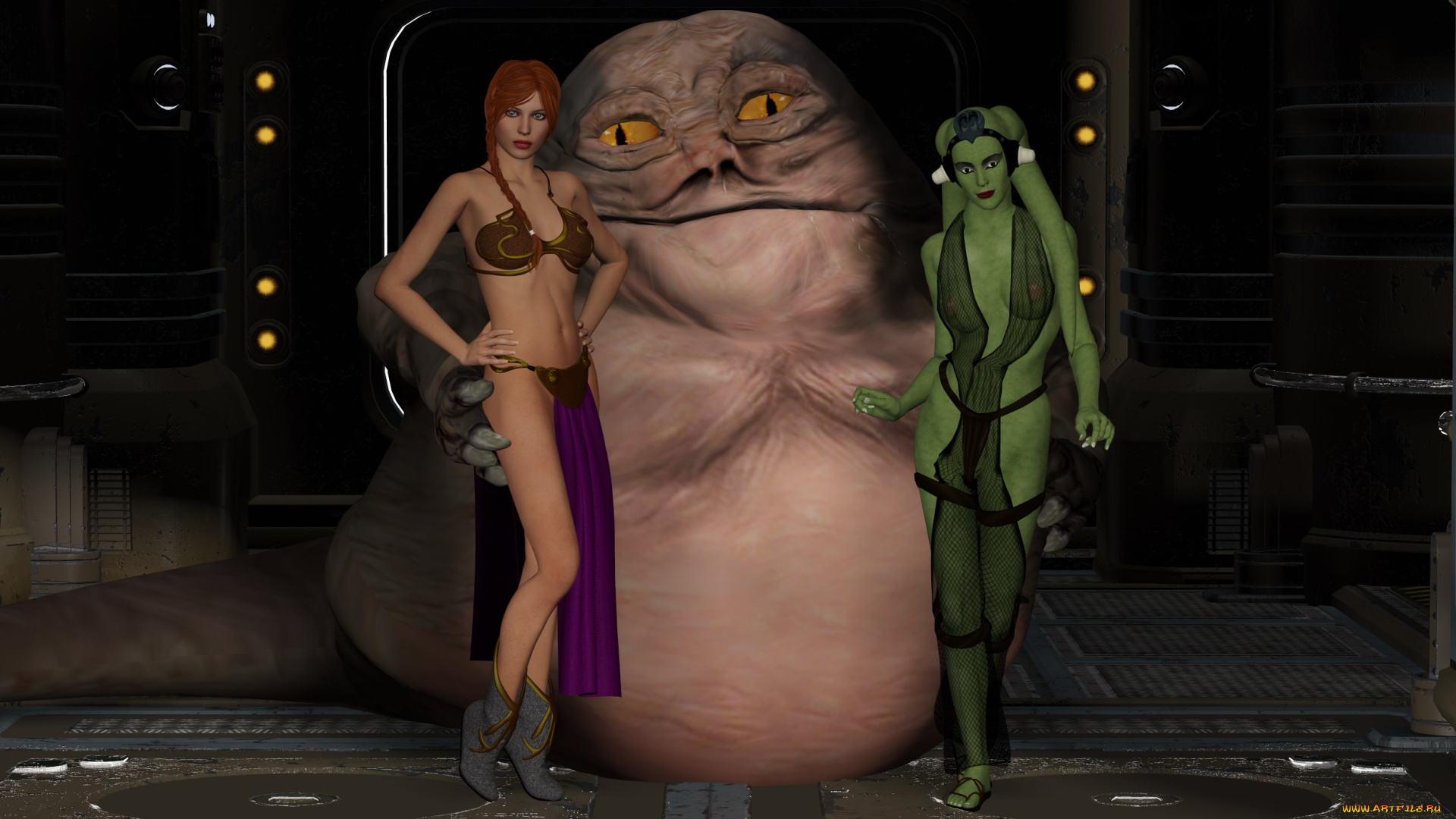 3д, графика, фантазия, , fantasy, девушка, взгляд, фон, халк