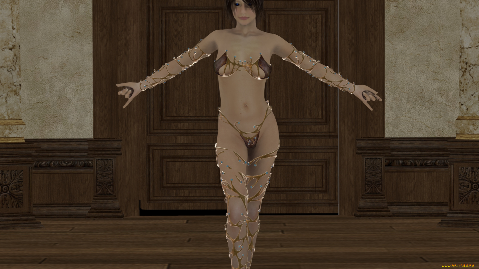 3д, графика, фантазия, , fantasy, девушка, взгляд, фон