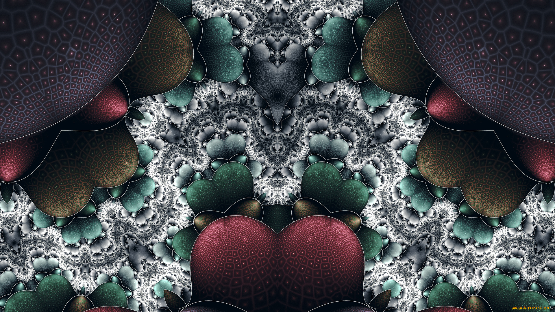 3д, графика, фракталы, , fractal, узор, фон, цвета