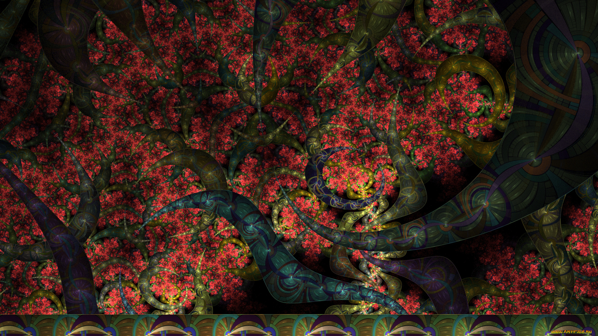 3д, графика, фракталы, , fractal, узор, фон, цвета