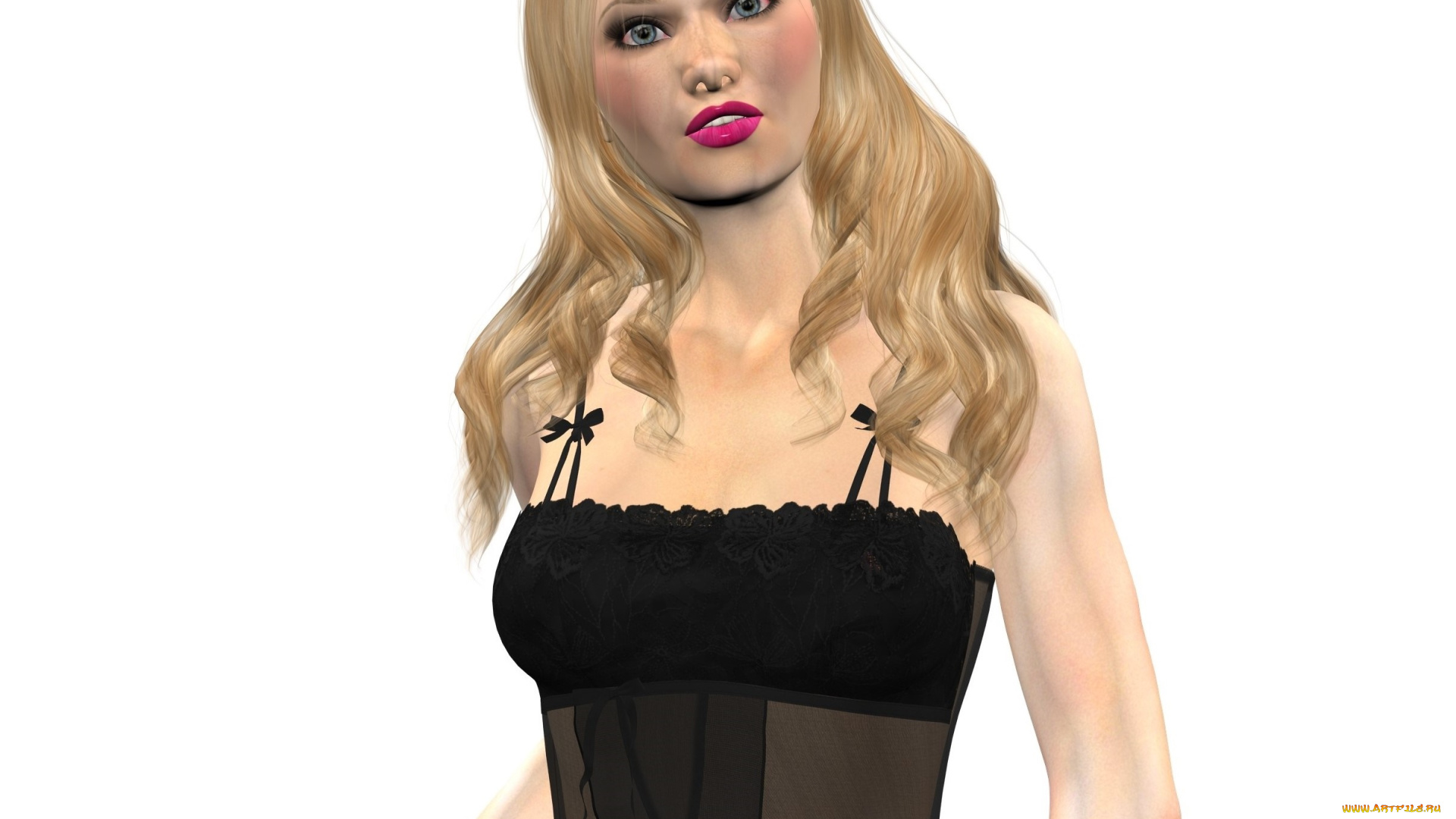 3д, графика, люди, , people, девушка, взгляд, фон