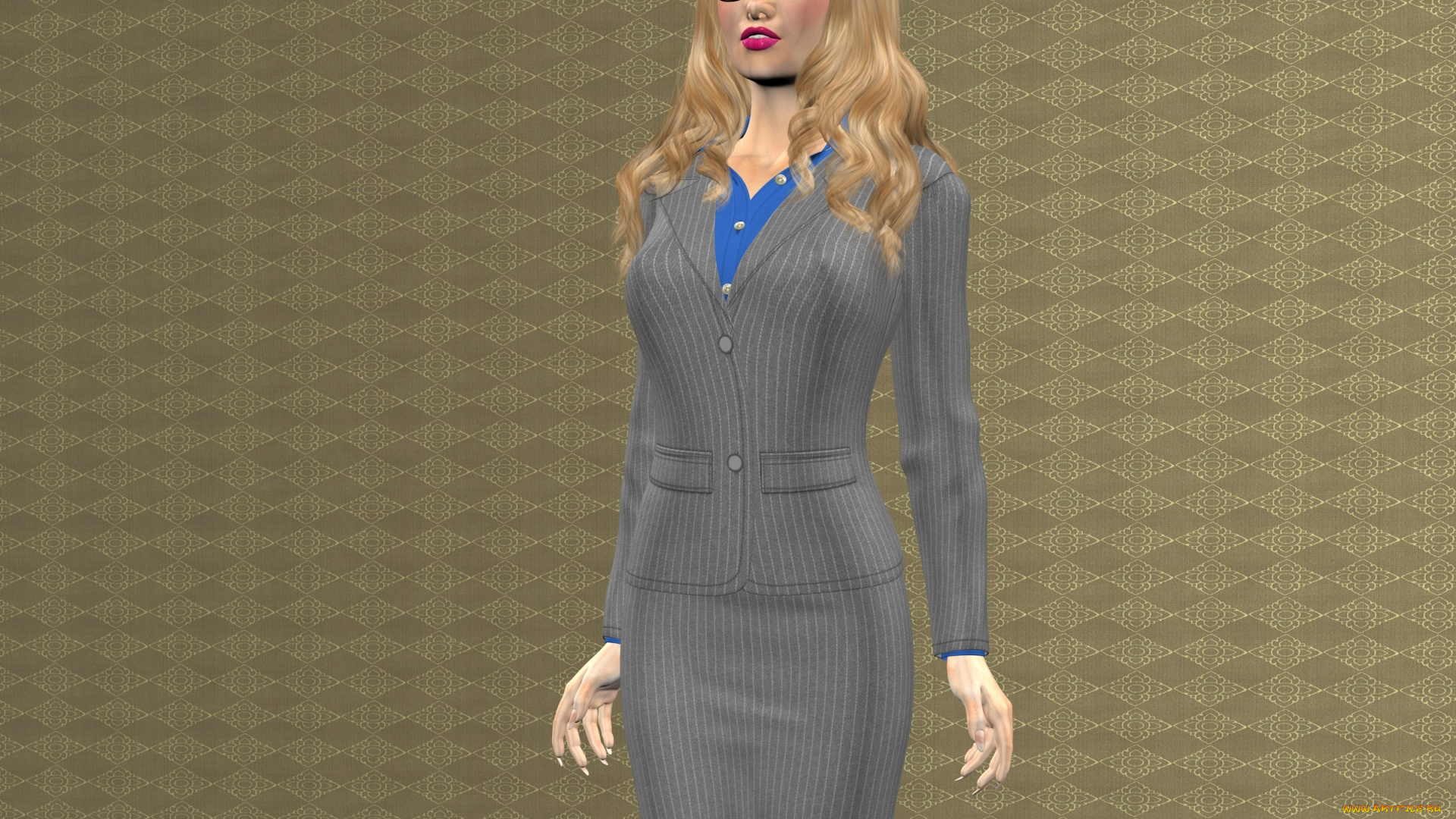 3д, графика, люди, , people, девушка, взгляд, фон