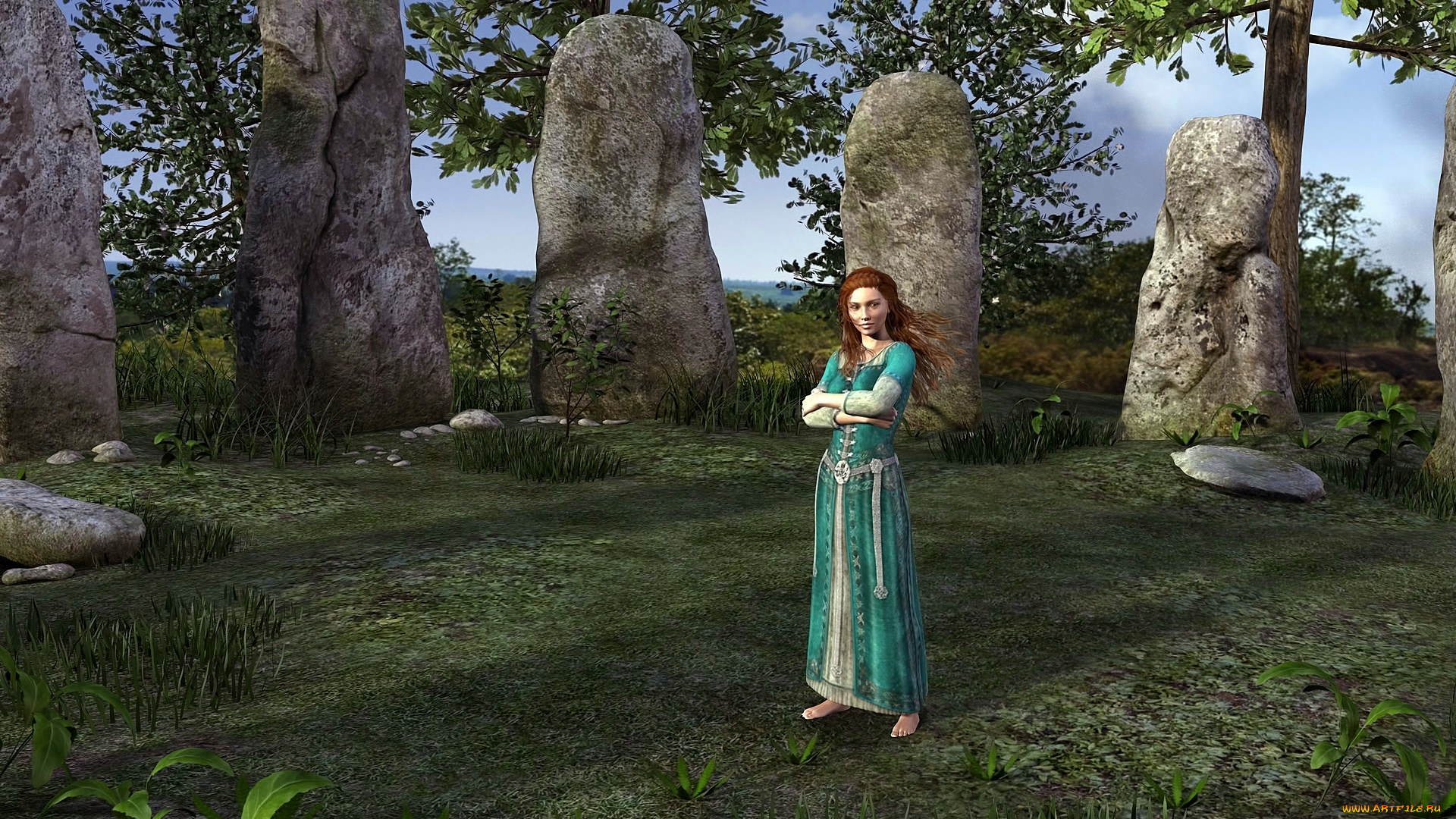 3д, графика, люди, , people, девушка, взгляд, фон