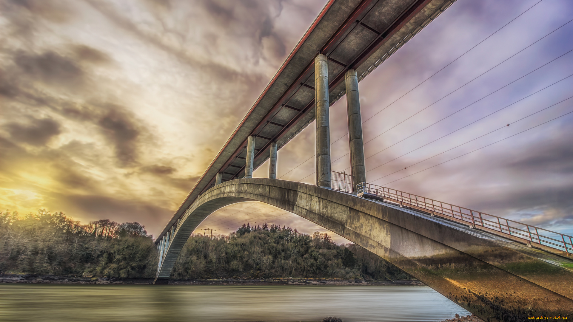 города, -, мосты, мост, река