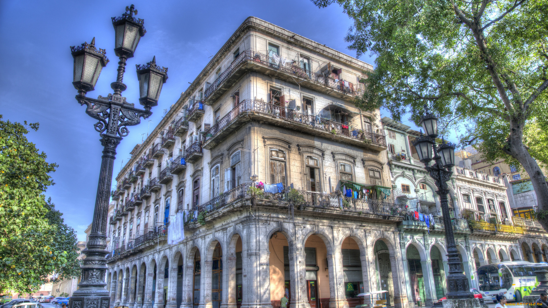 paseo, del, prado, , havana, города, гавана, , куба, здание, улица
