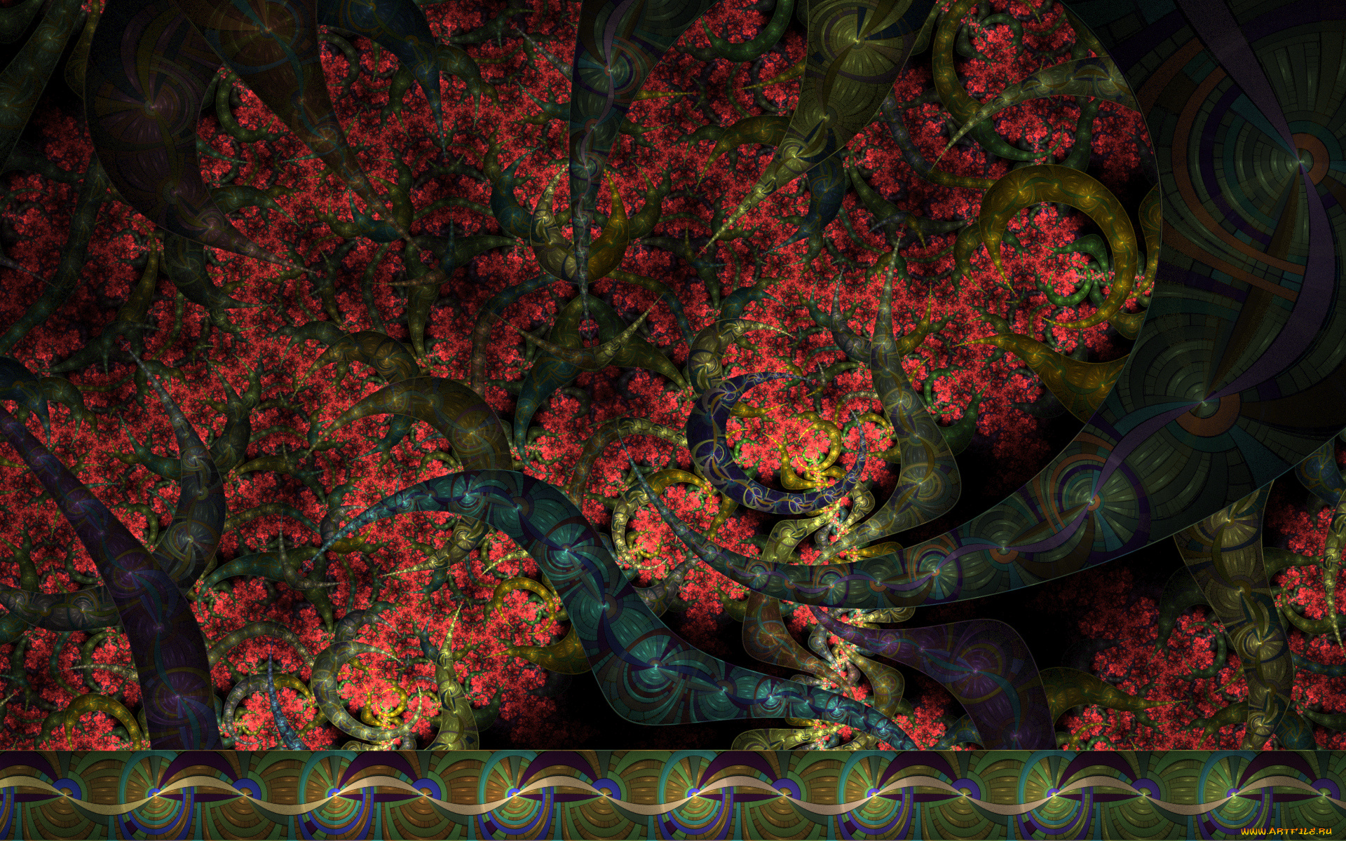 3д, графика, фракталы, , fractal, узор, фон, цвета