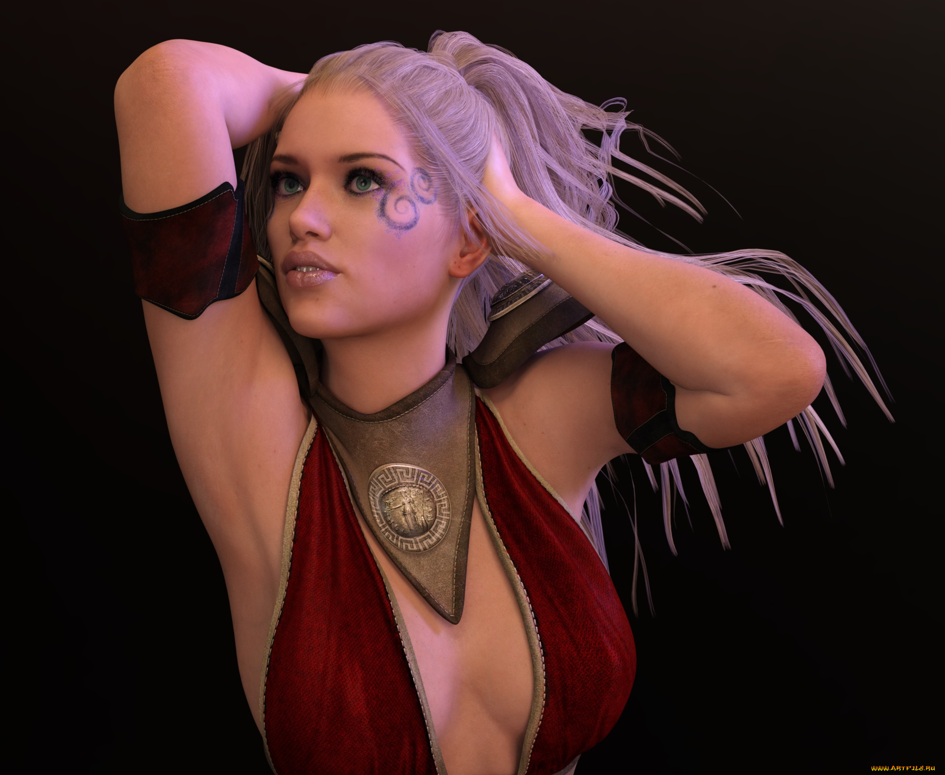 3д, графика, люди, , people, девушка, взгляд, фон