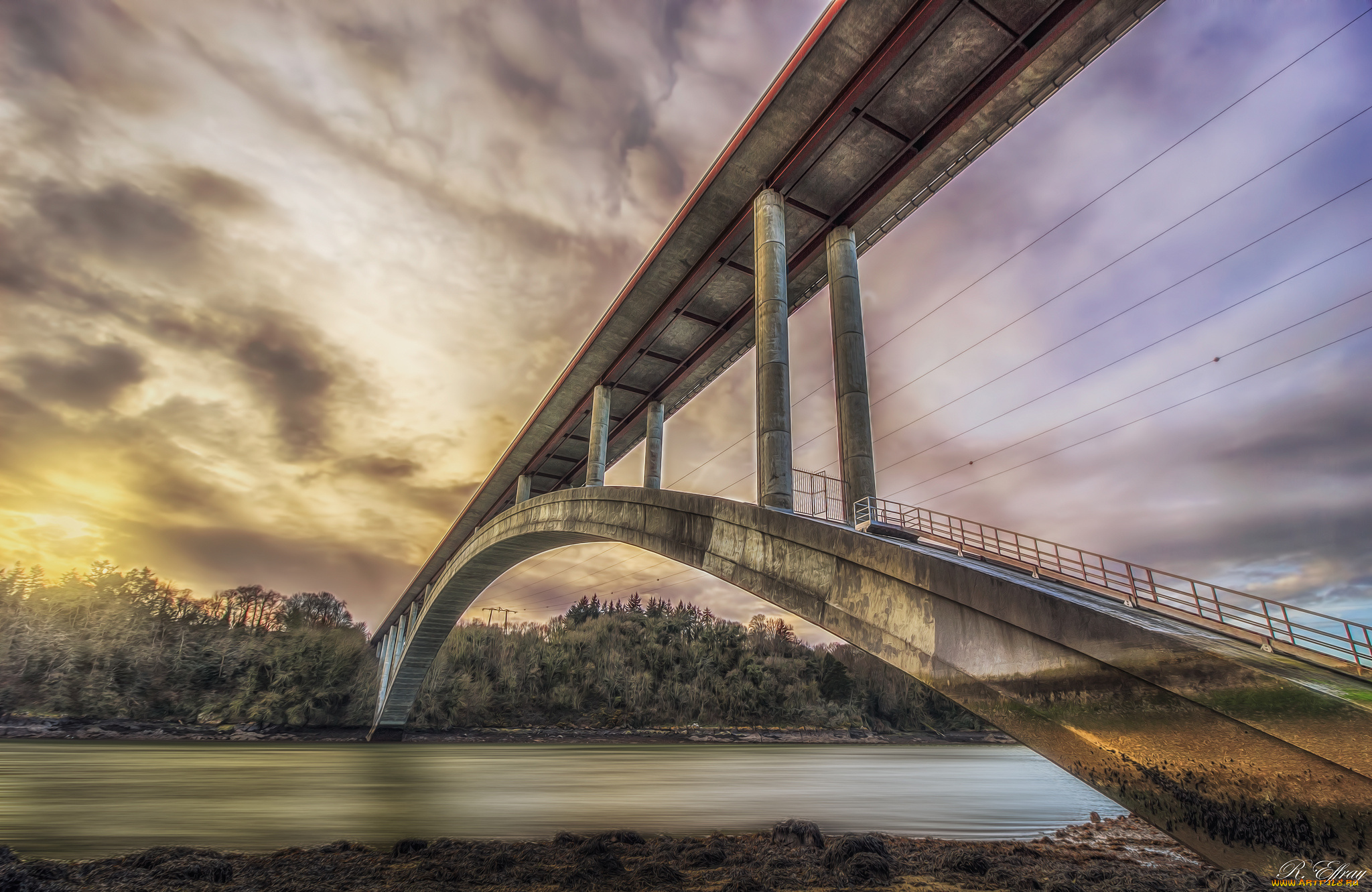 города, -, мосты, мост, река