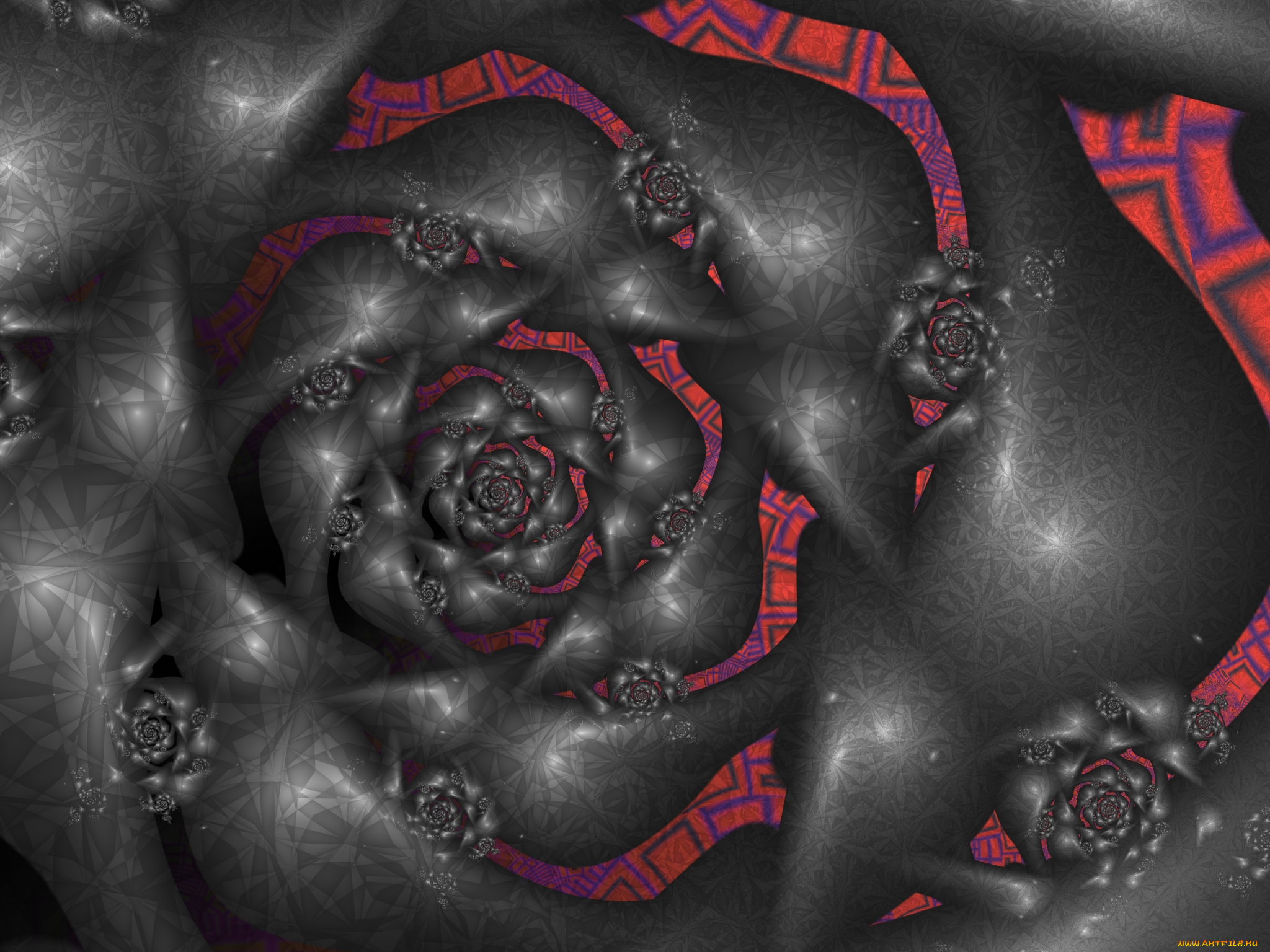 3д, графика, фракталы, , fractal, узор, фон, цвета