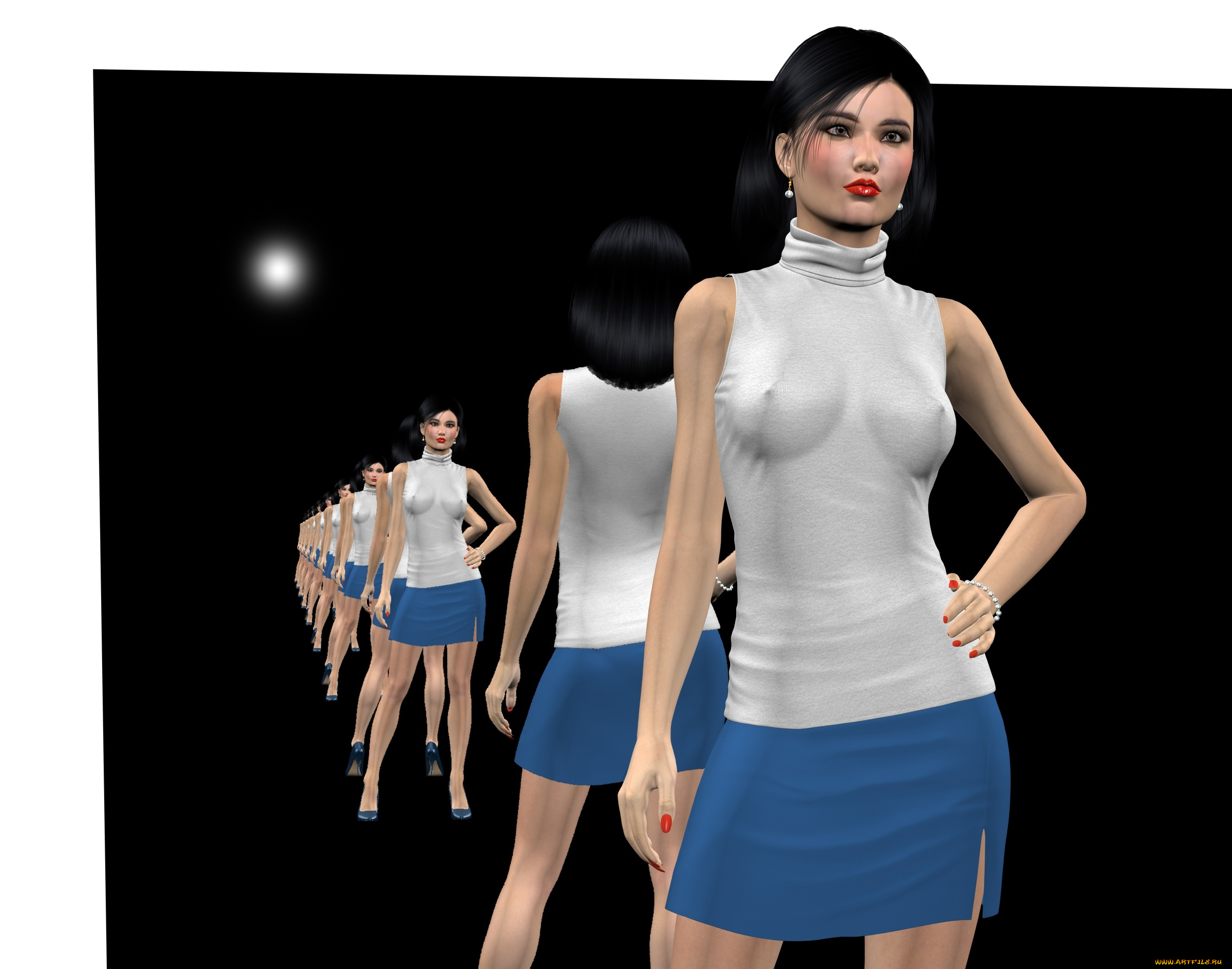 3д, графика, люди, , people, девушка, взгляд, фон