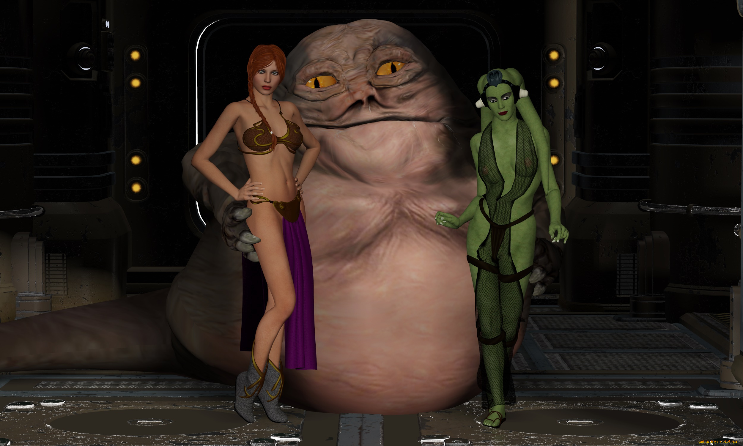 3д, графика, фантазия, , fantasy, девушка, взгляд, фон, халк