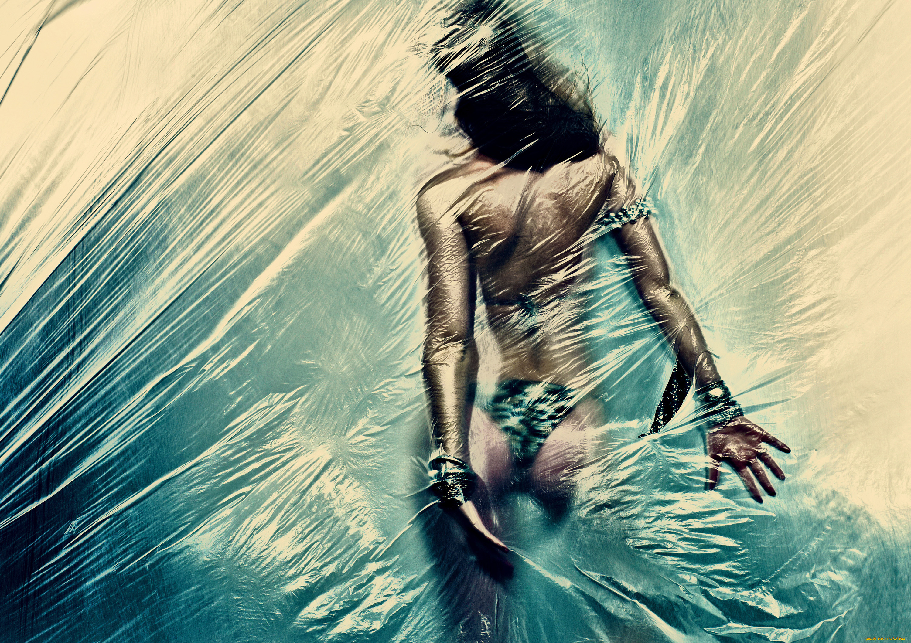 девушки, -unsort, , креатив, клеенка