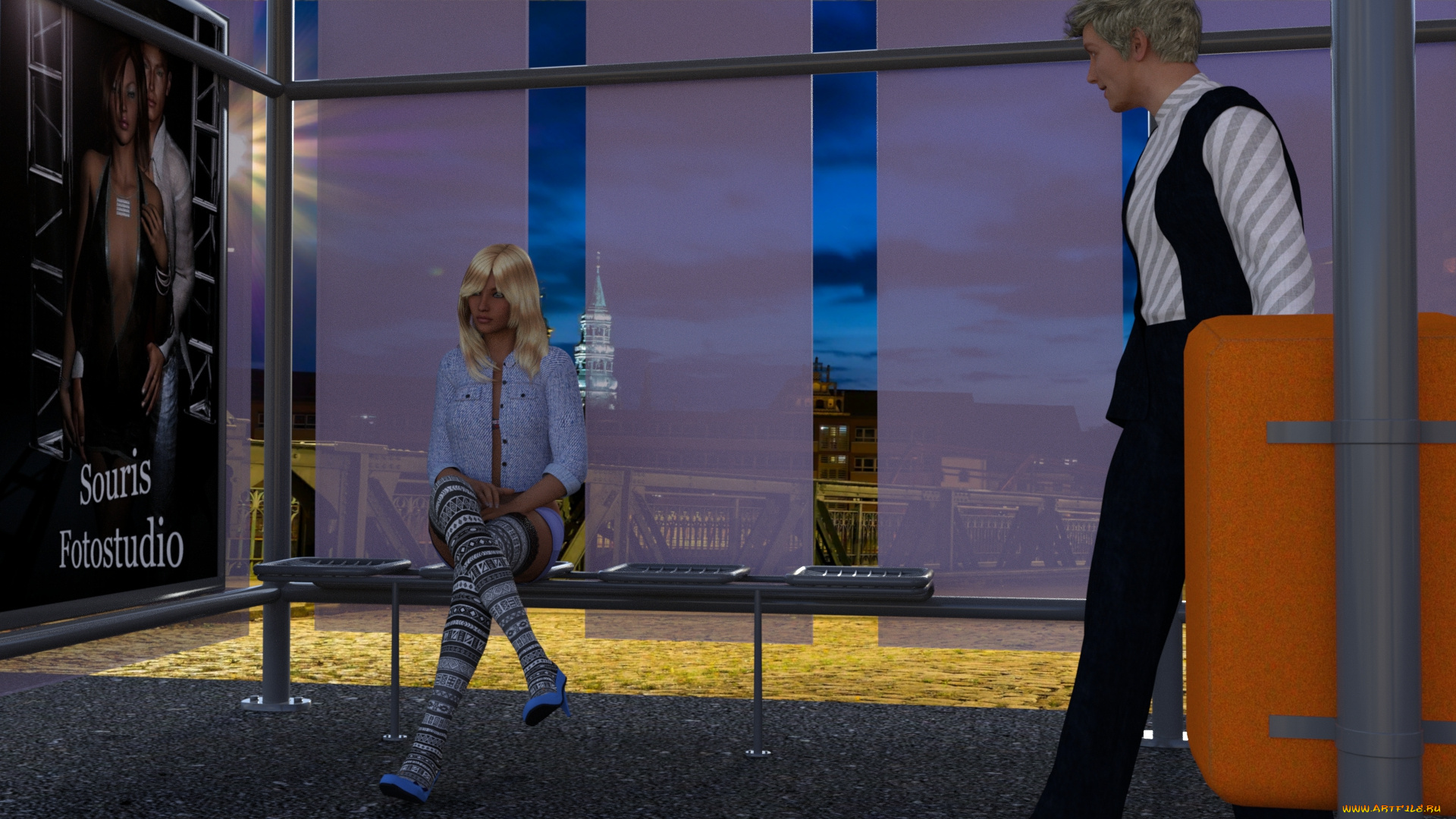 3д, графика, люди, , people, фон, девушка, взгляд