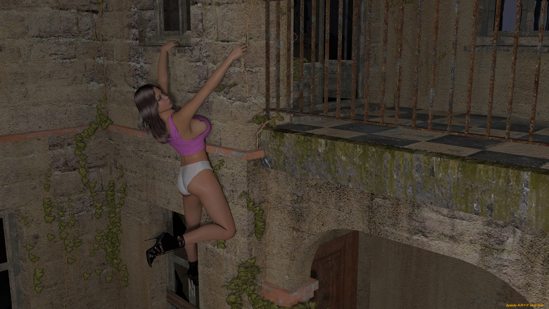 3д, графика, люди, , people, фон, взгляд, девушка