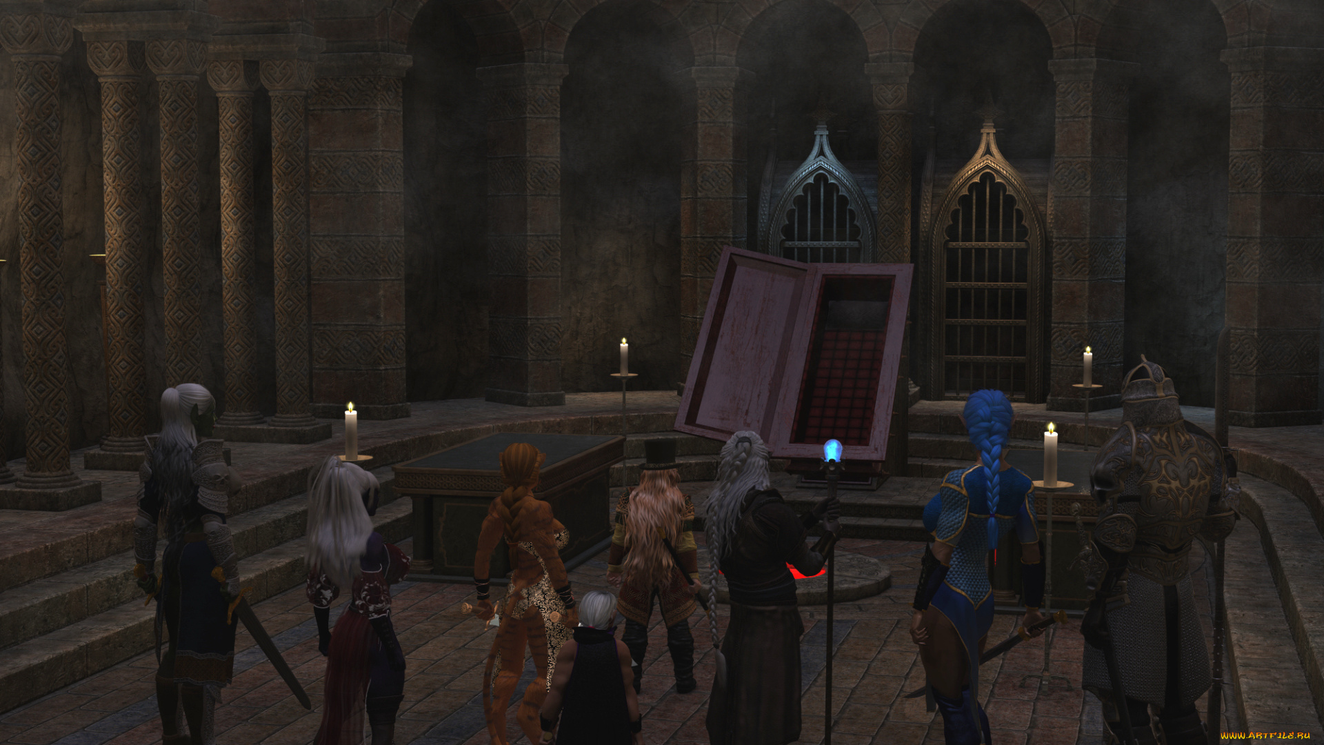 3д, графика, люди, , people, фон, взгляд, эльфы