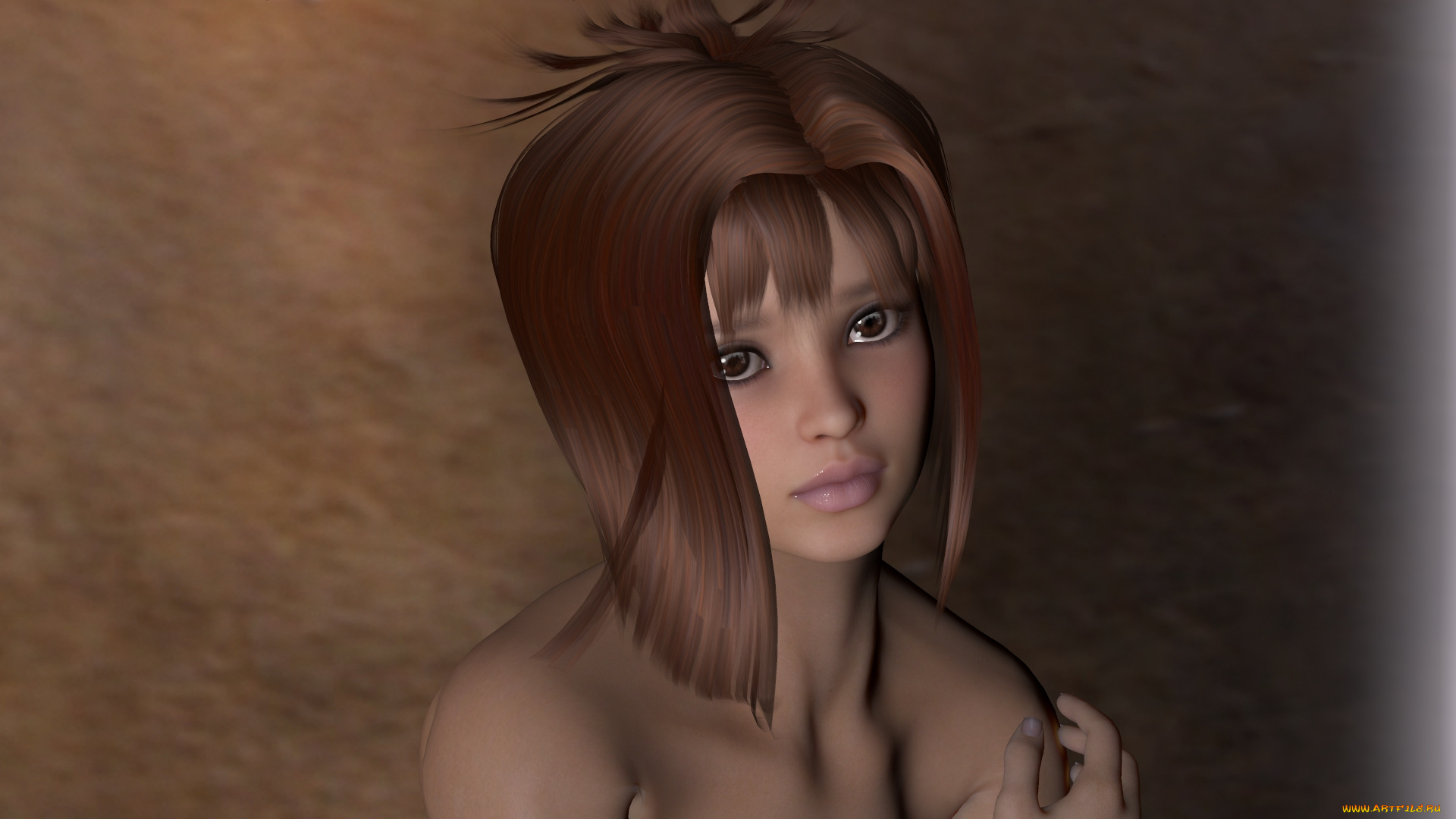 3д, графика, портрет, , portraits, девушка, фон, взгляд