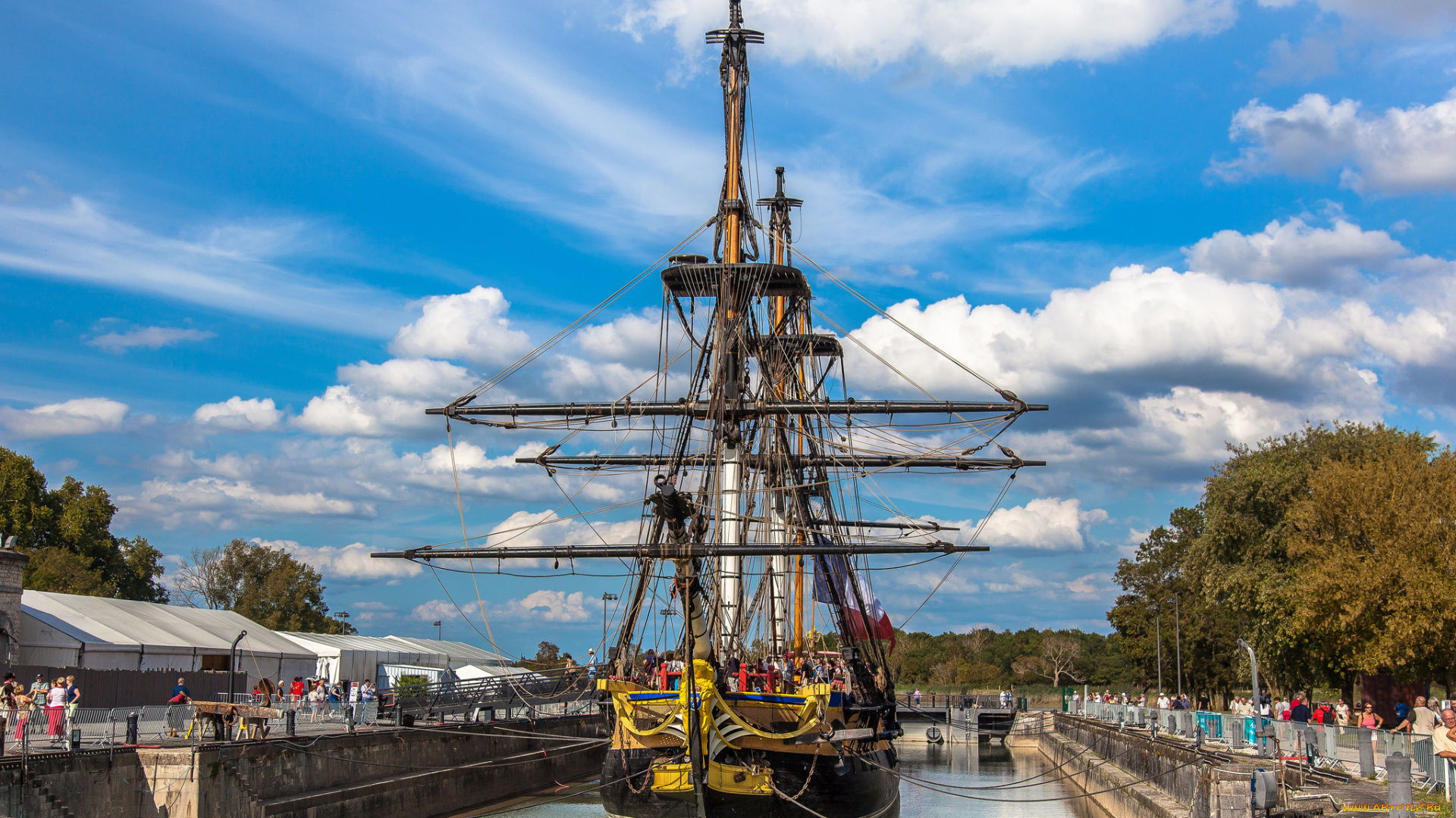 корабли, парусники, мачты, паруса