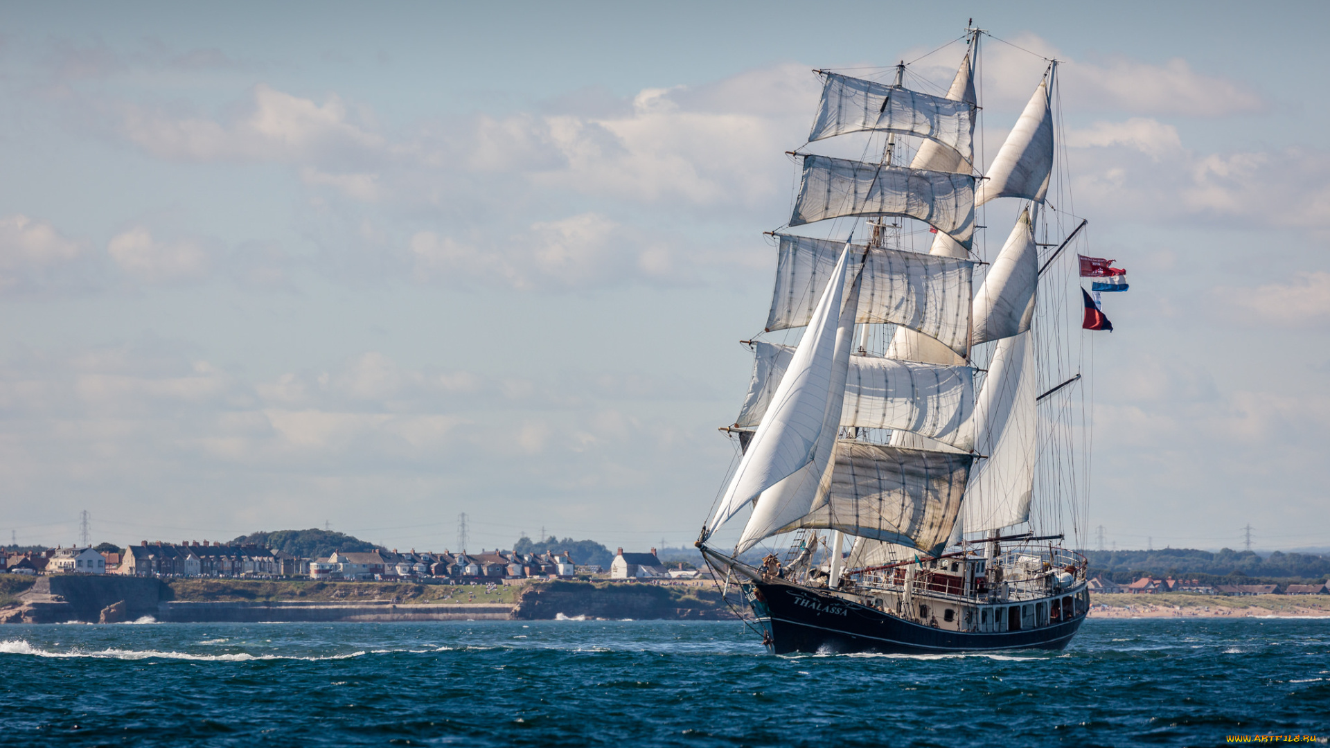 корабли, парусники, мачты, паруса