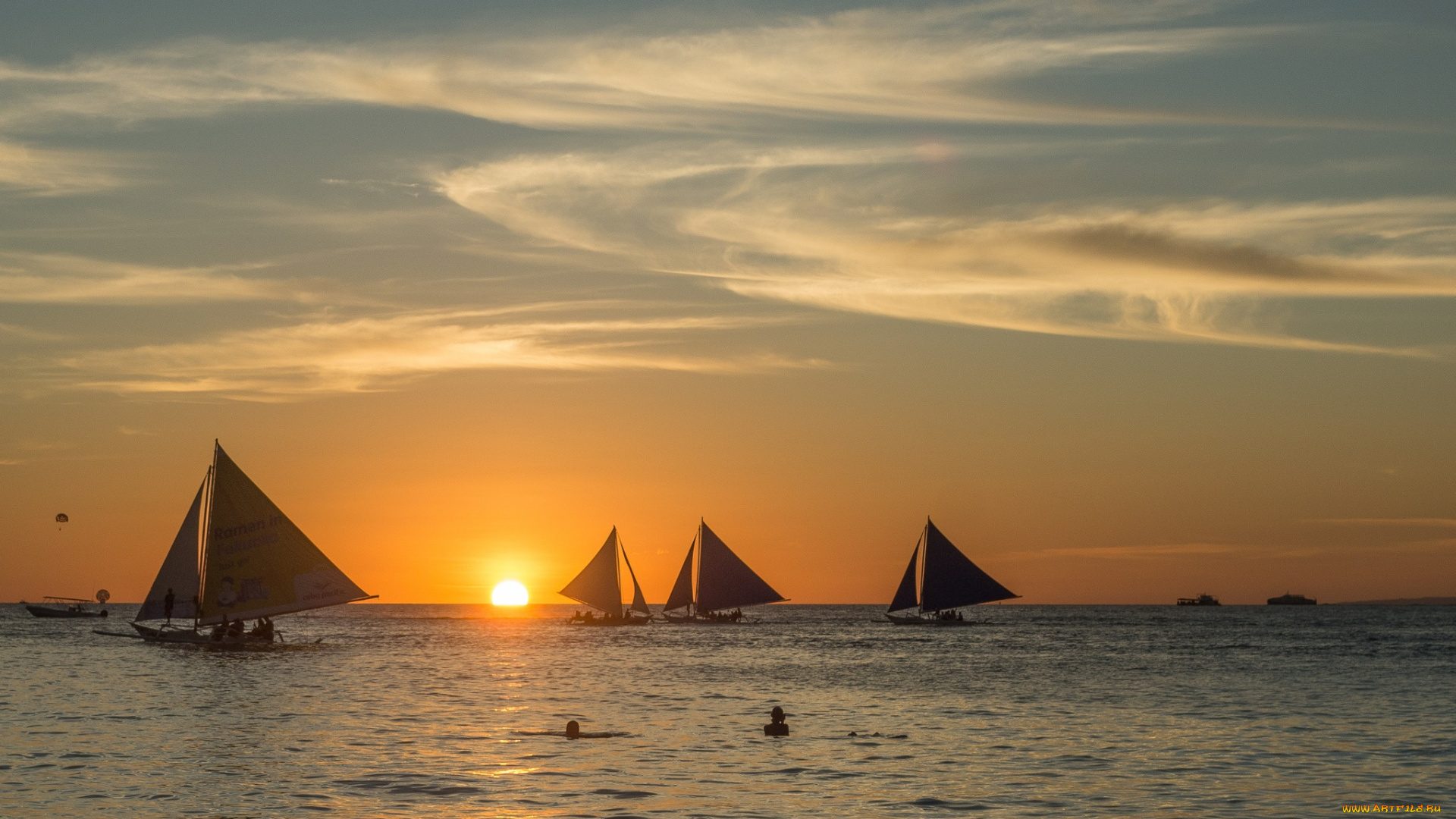 корабли, Яхты, мачты, паруса