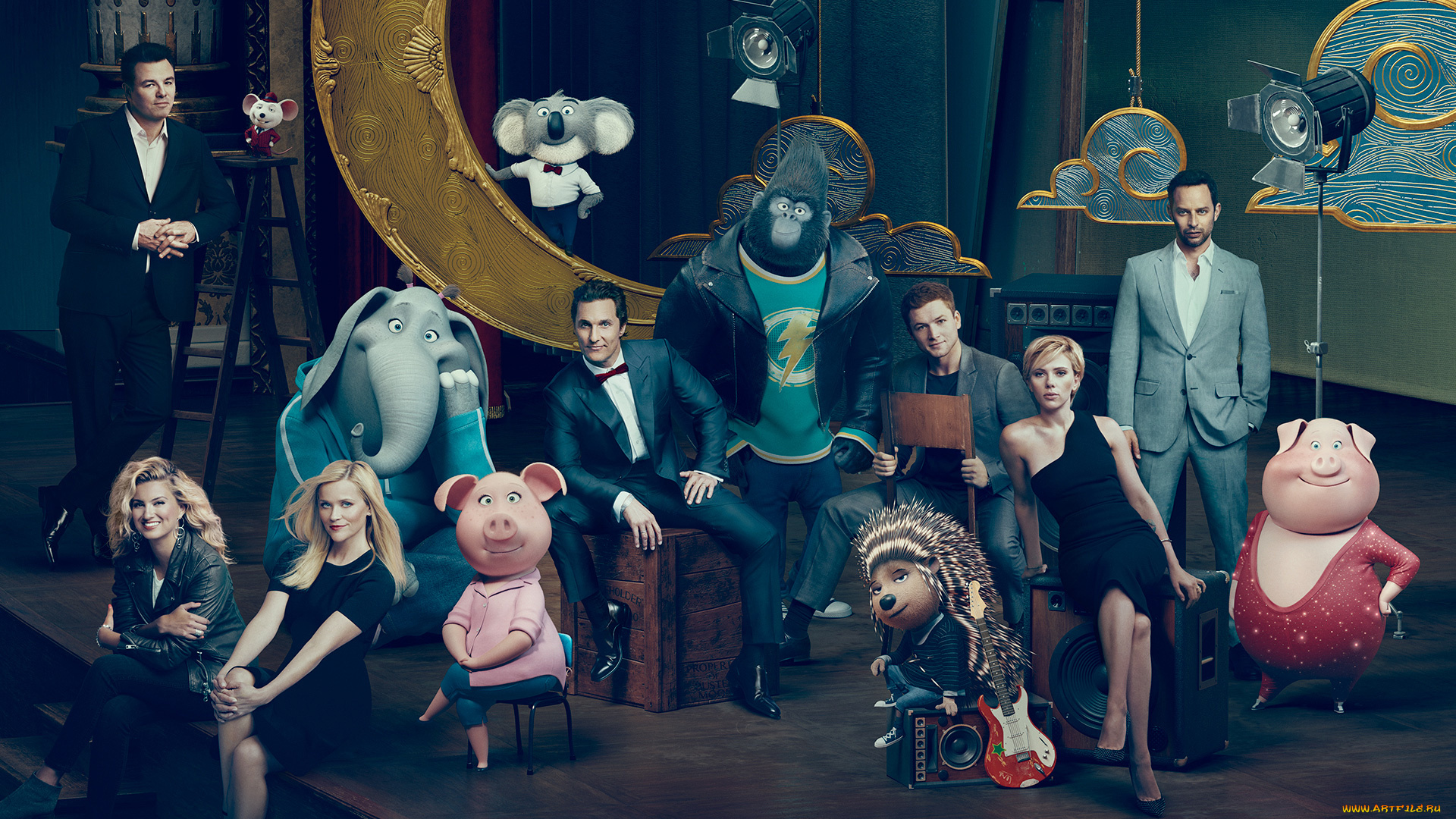 мультфильмы, sing, персонажи