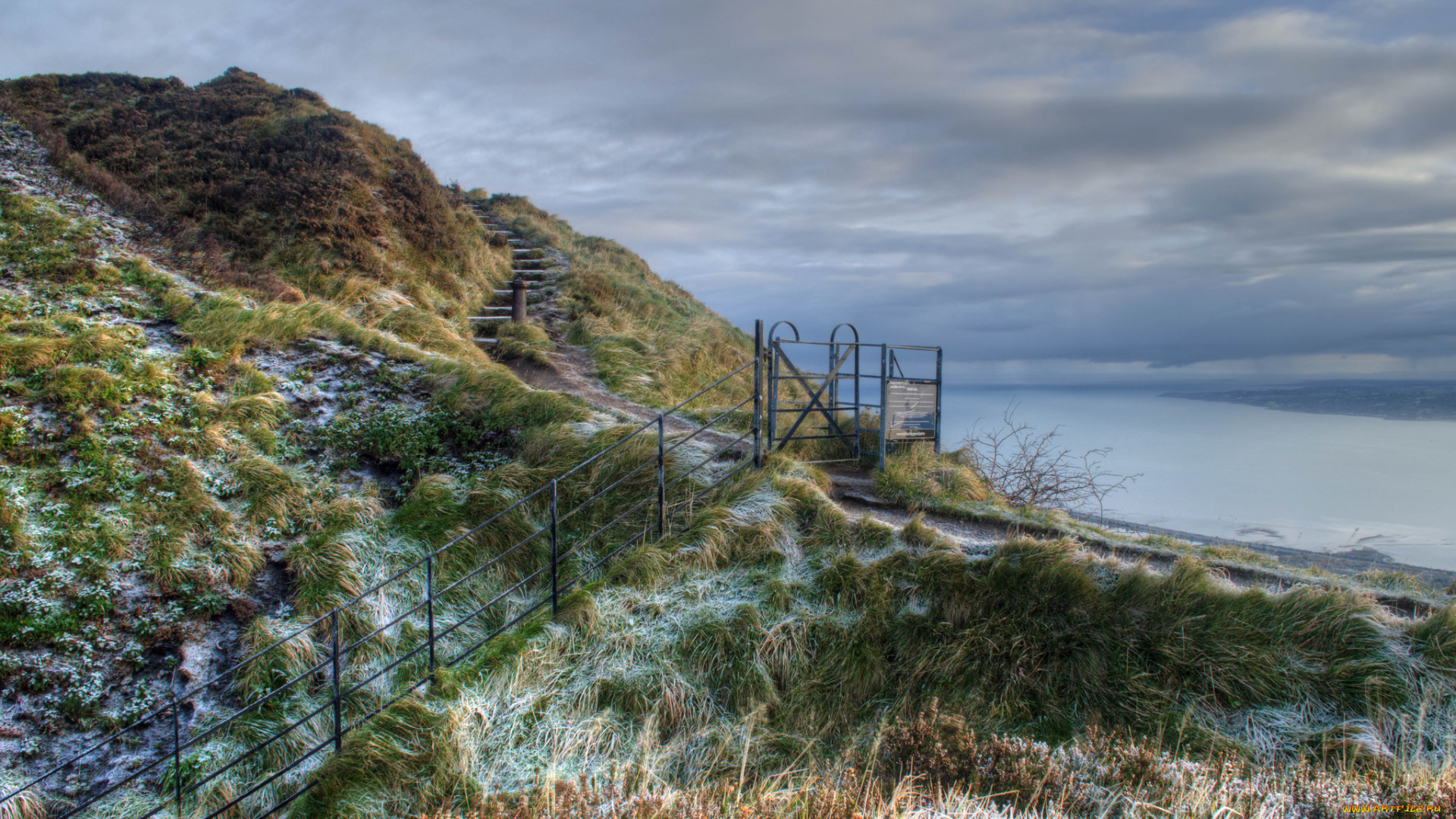 природа, побережье, море, берег