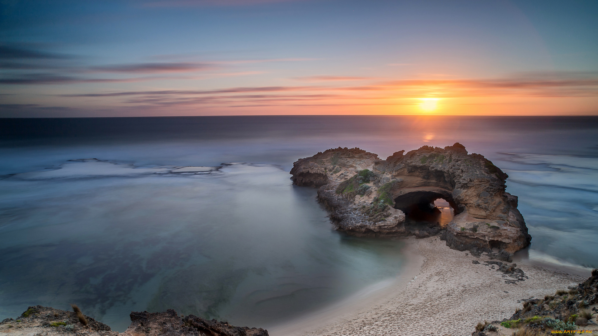 природа, побережье, море, берег