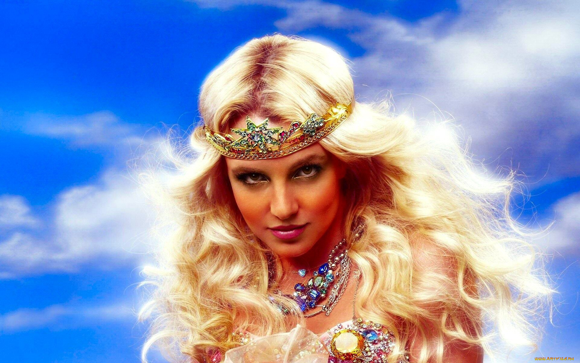 britney, spears, музыка, певица, корона, девушка, britney, spears, блондинка