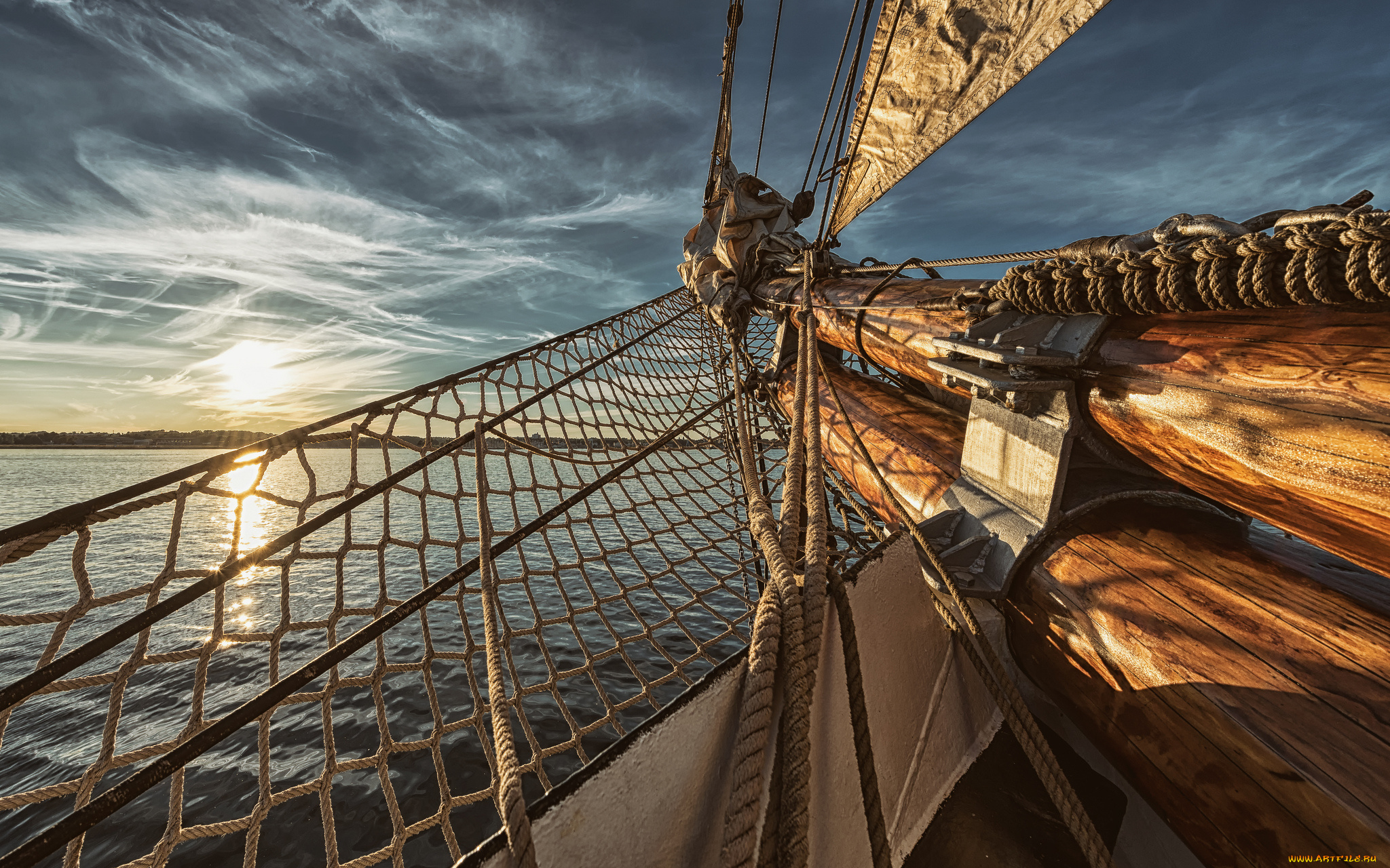 корабли, парусники, мачты, паруса