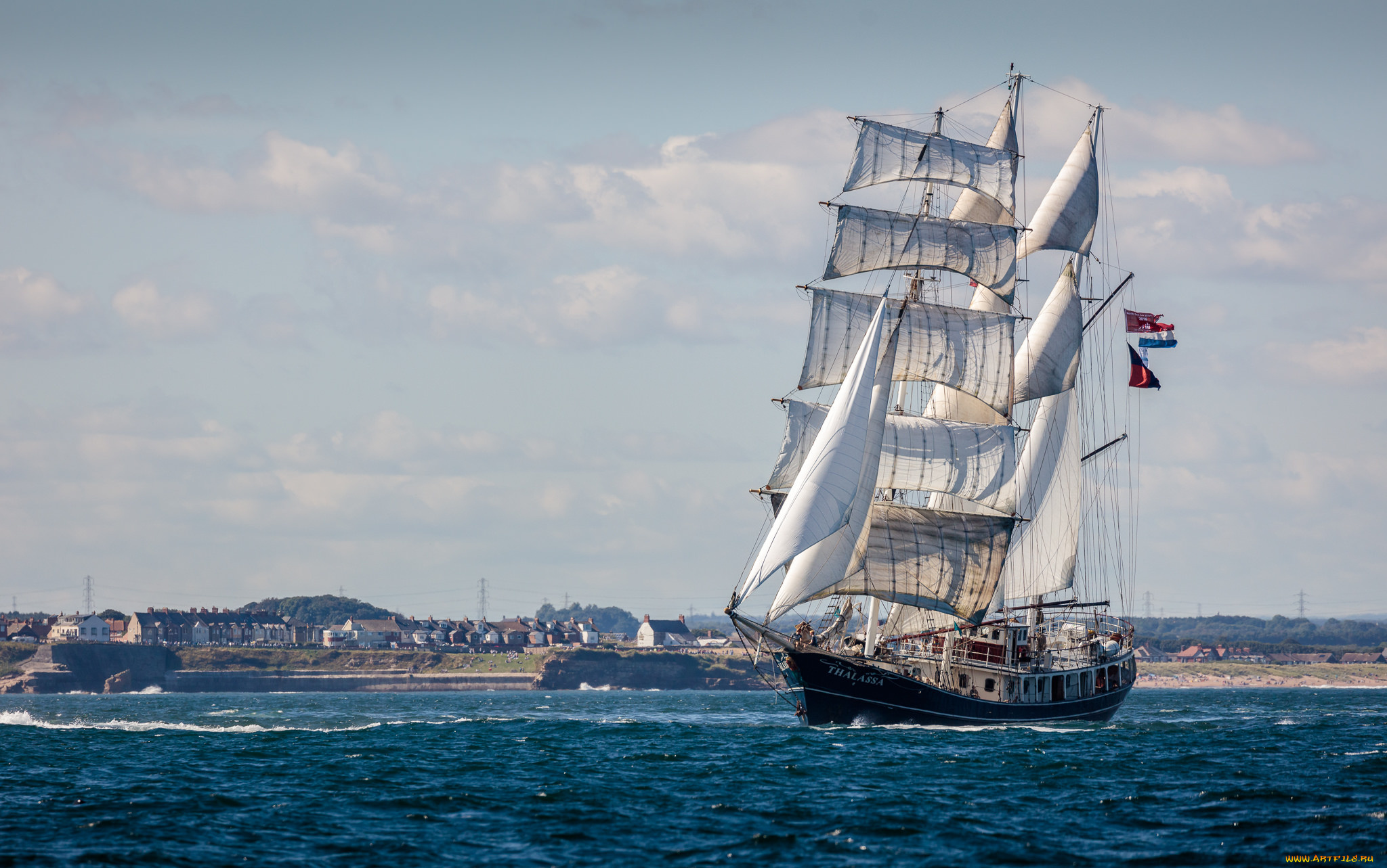 корабли, парусники, мачты, паруса