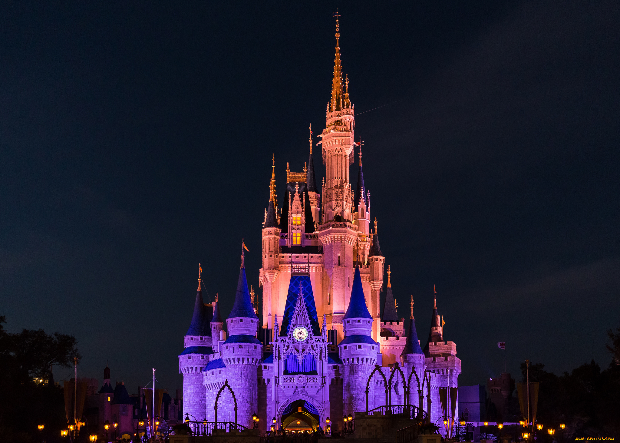 города, диснейленд, замок