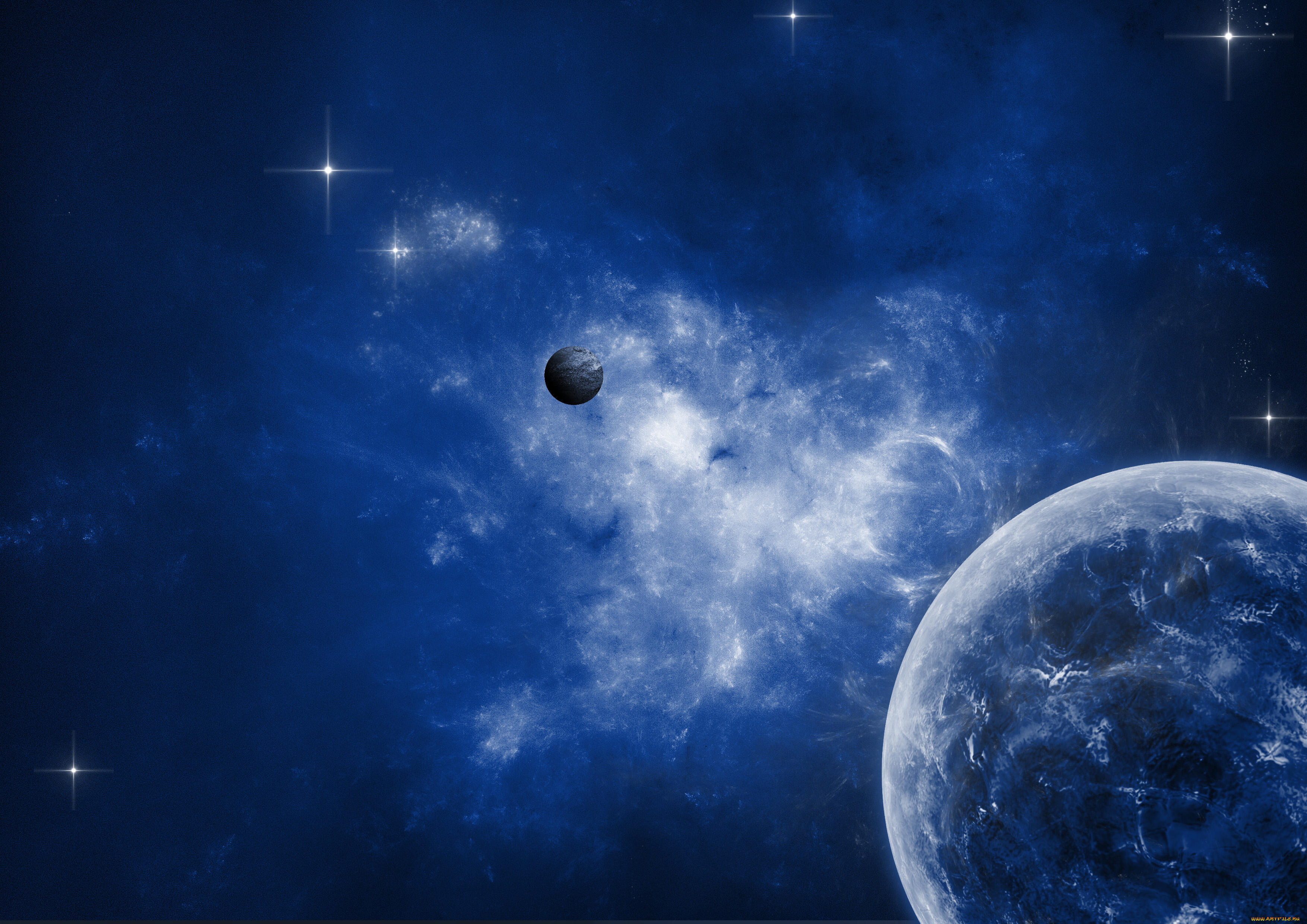 космос, арт, вселенная, планеты, звёзды, созвездия