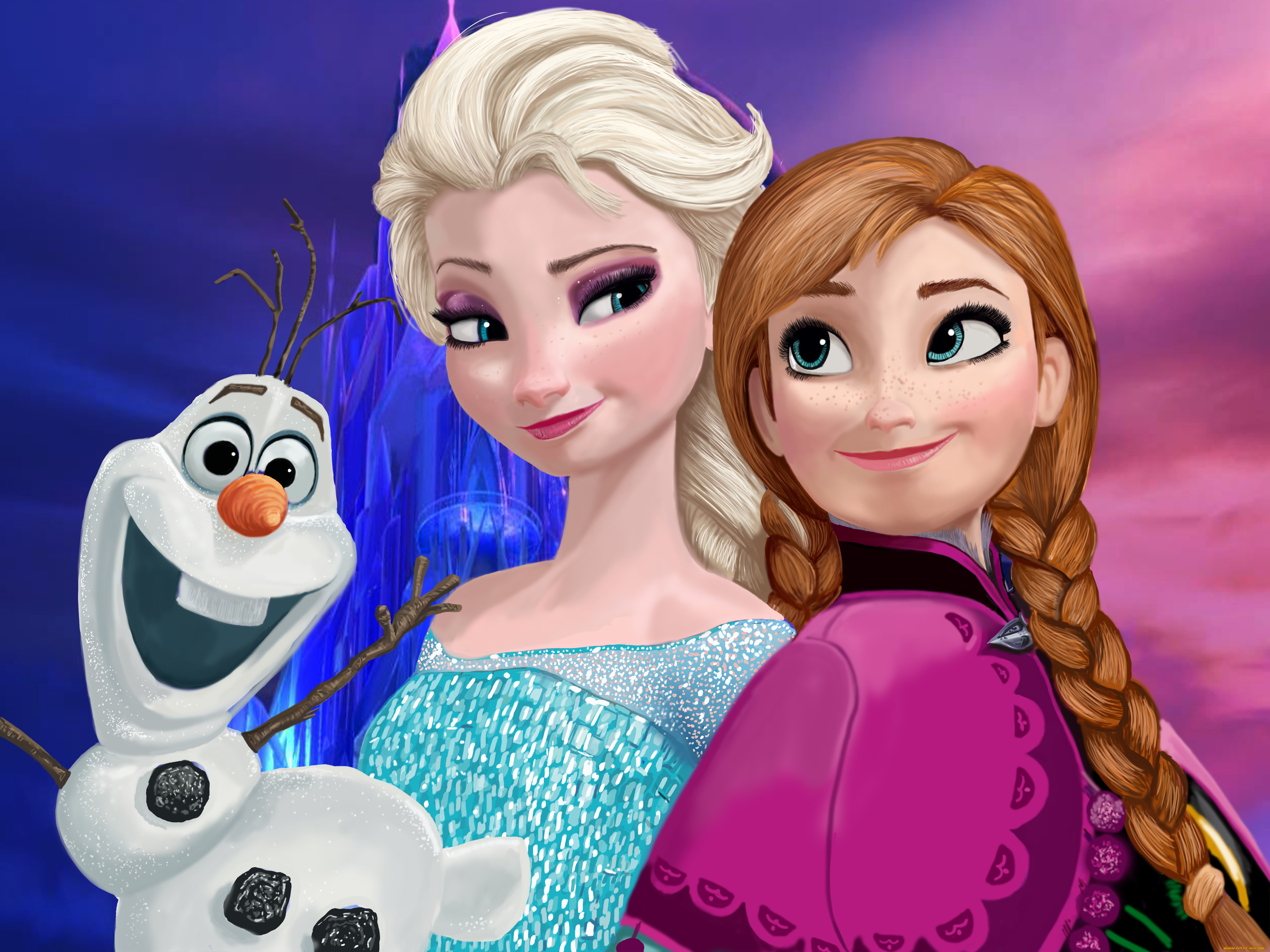 мультфильмы, frozen, персонажи