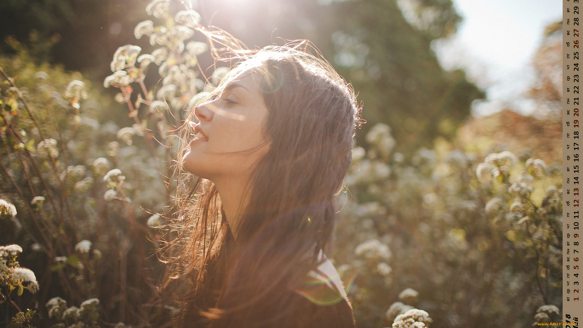 календари, девушки, профиль