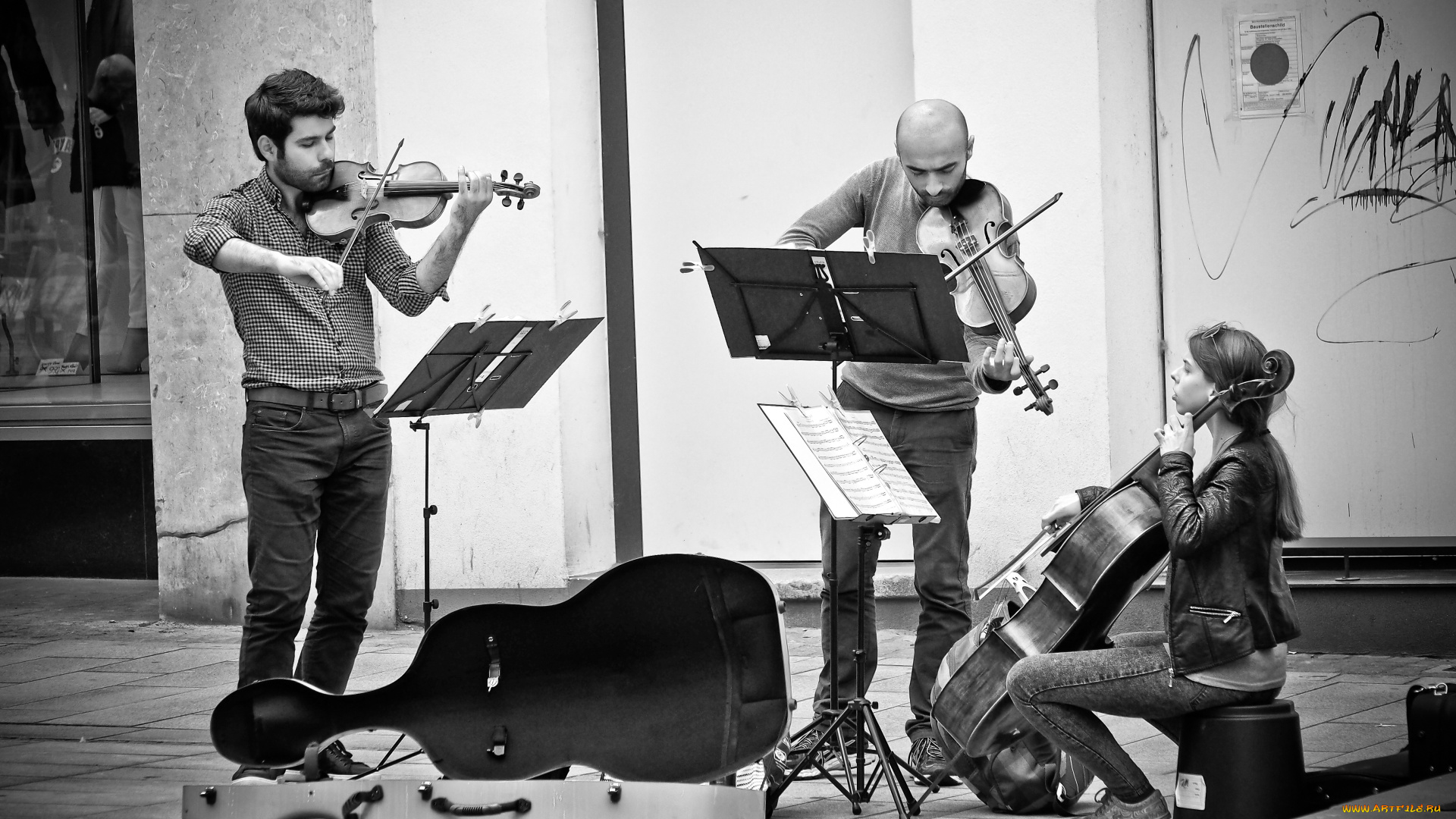 музыка, -другое, мужчина, люди, скрипка