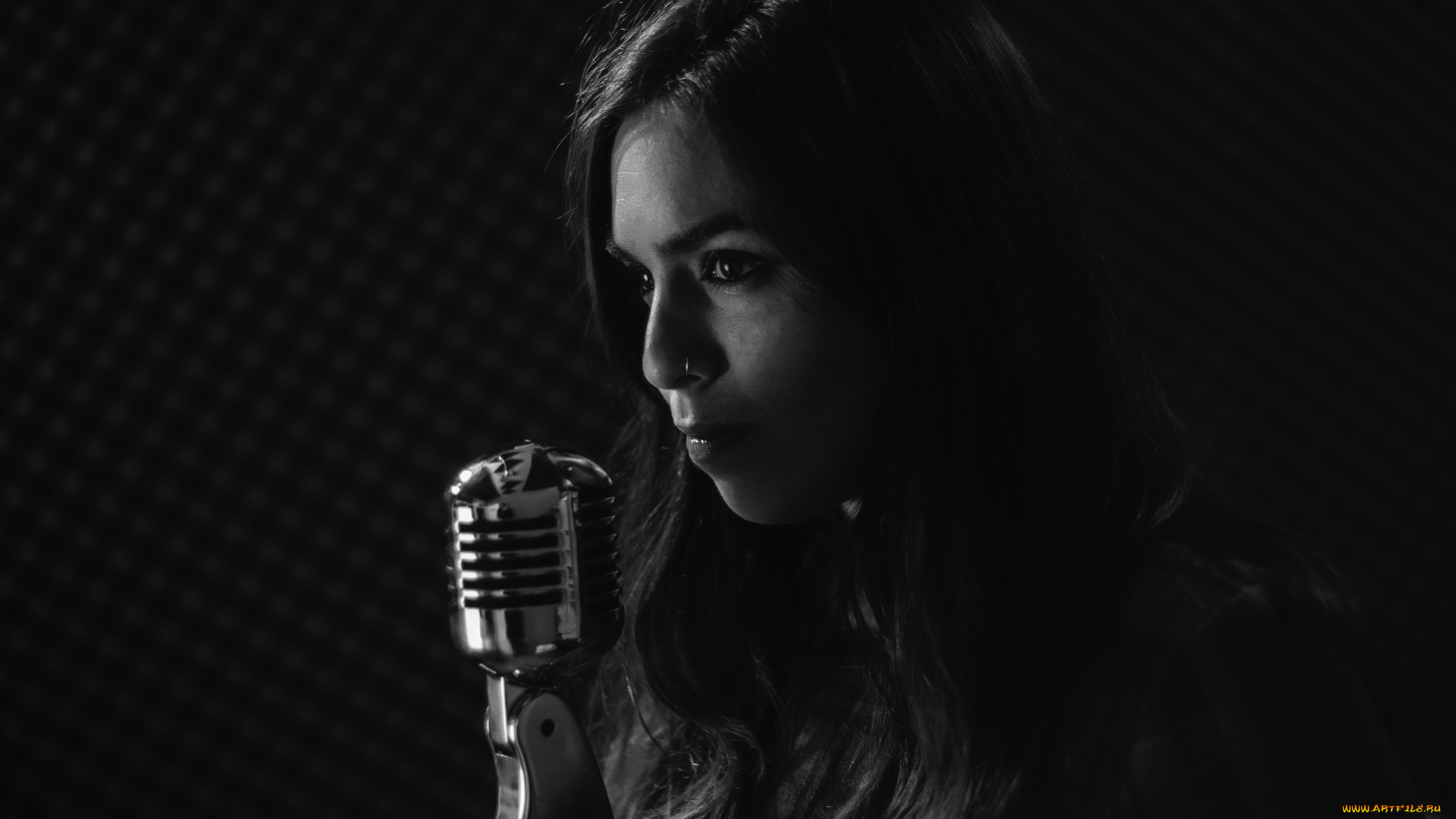 музыка, -другое, женщина, микрофон