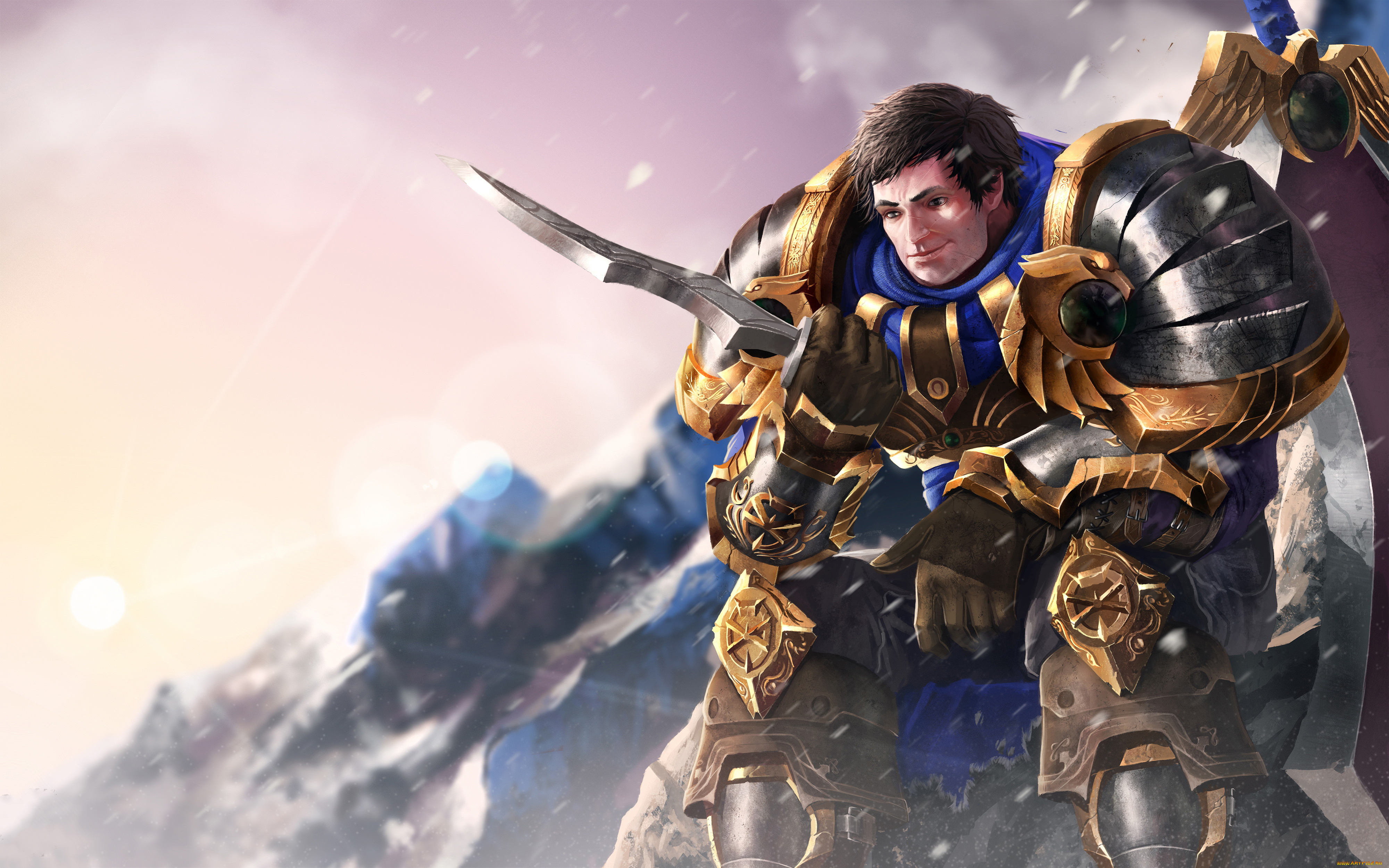 видео, игры, league, of, legends, униформа, взгляд, фон, мужчина