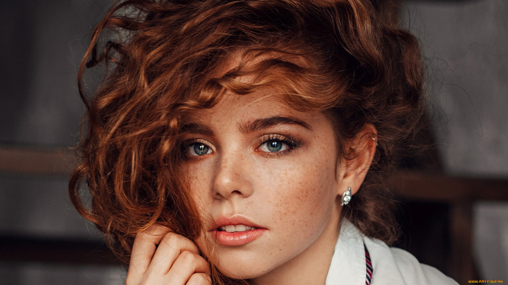 эрика, постникова, девушки, эрика, постникова, лицо, портрет, рыжеволосая, девушка, модель, красотка, взгляд, макияж, сексуальная, веснушки