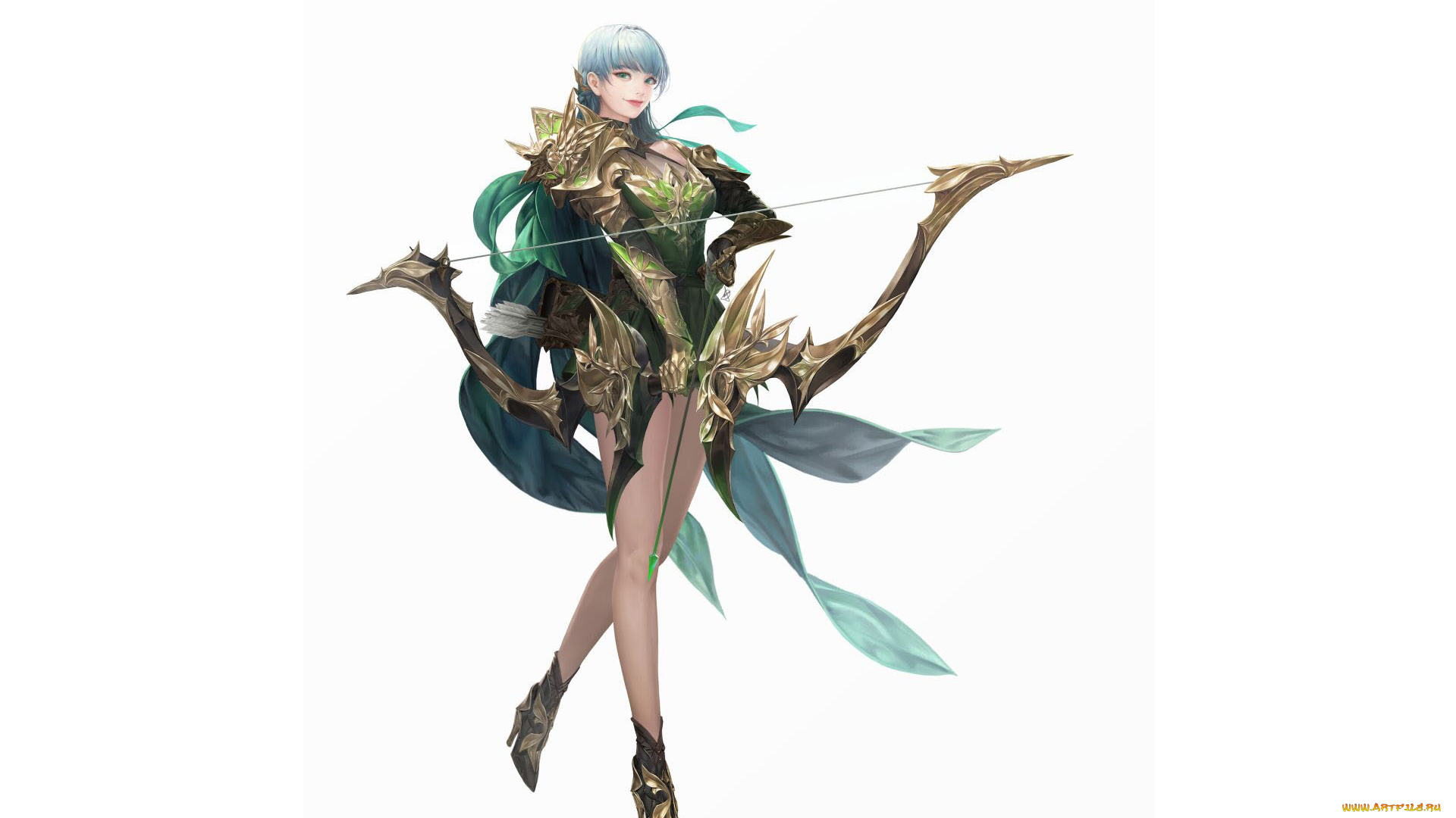 фэнтези, девушки, девушка, лук