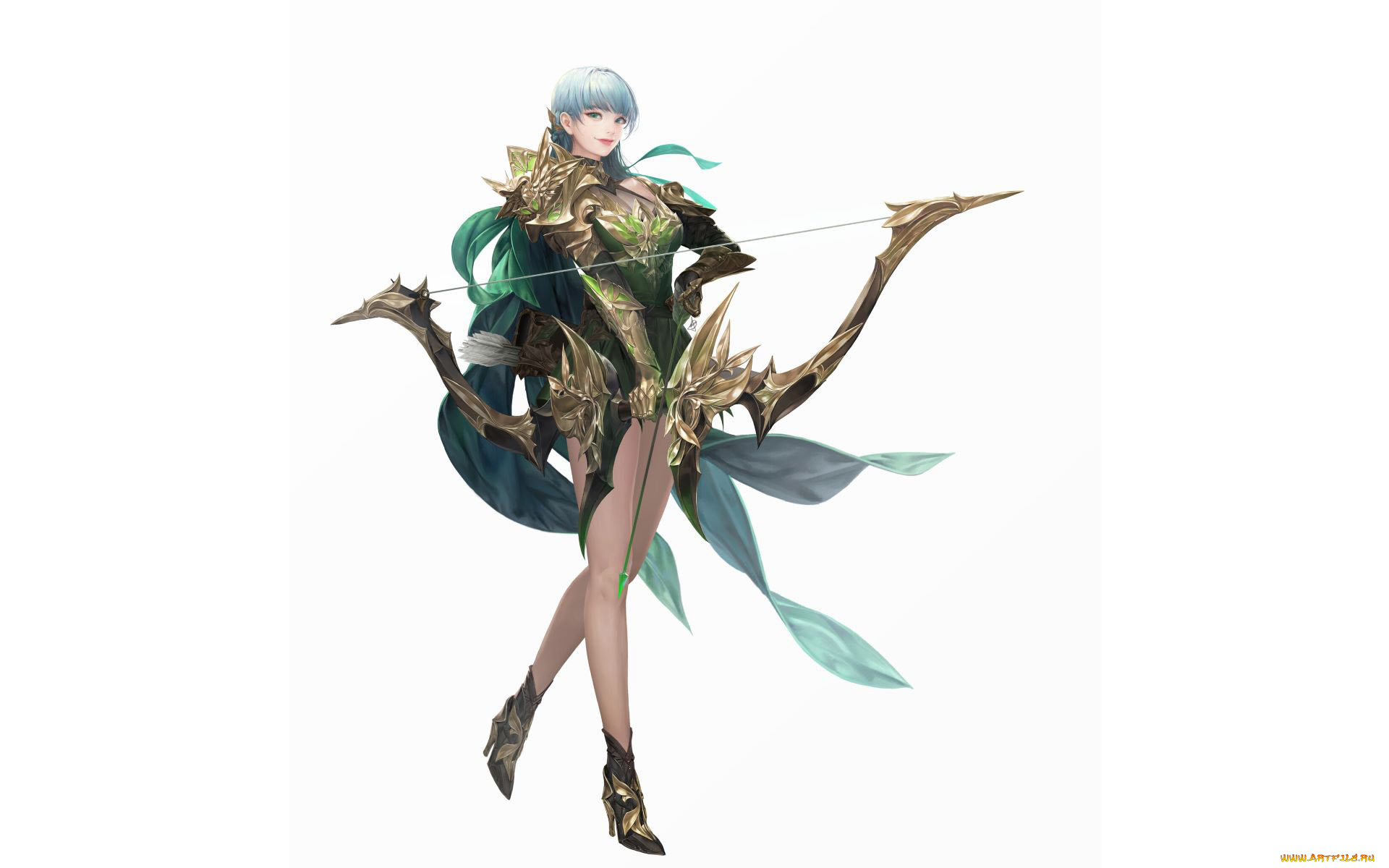 фэнтези, девушки, девушка, лук