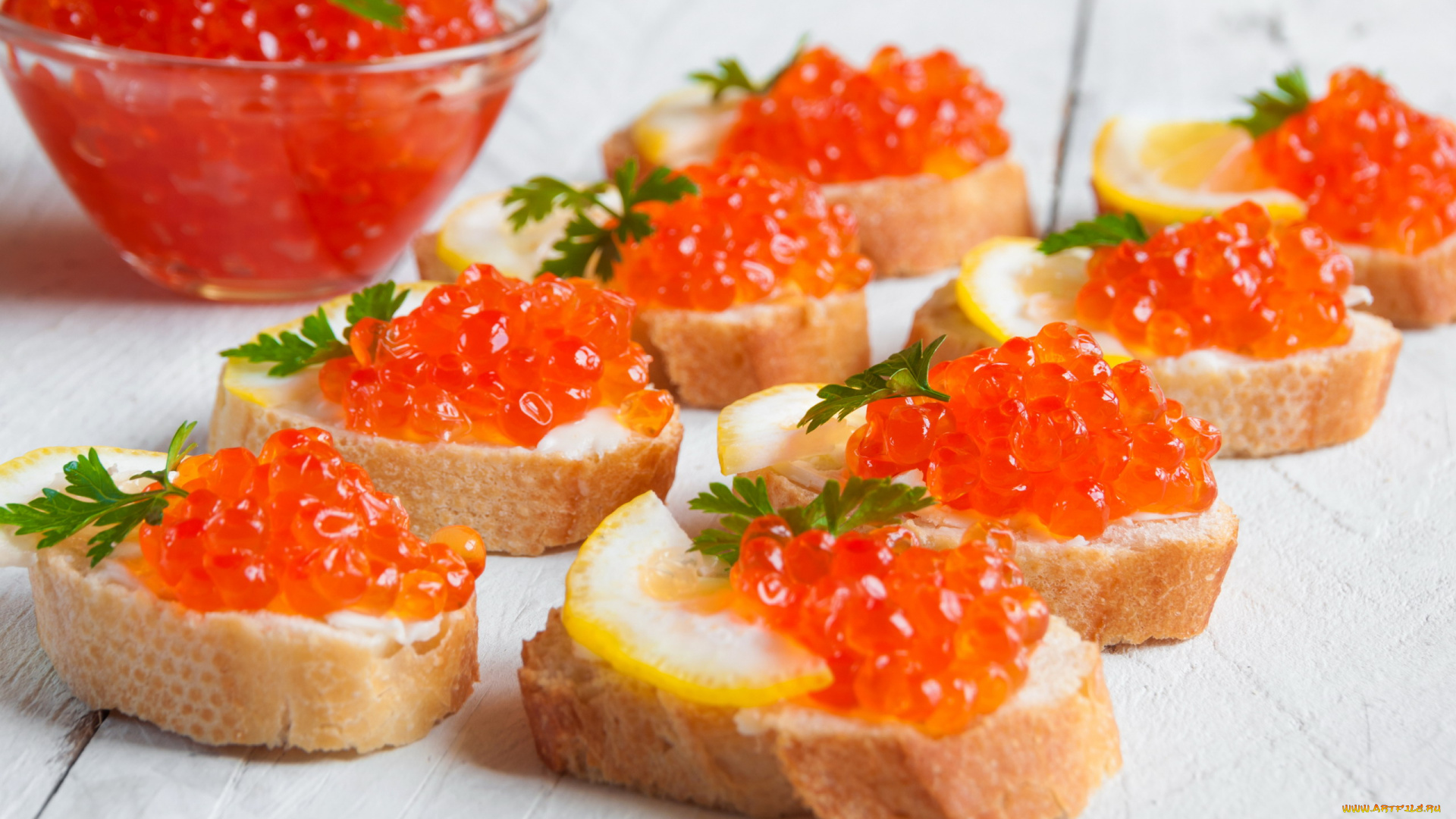 еда, икра, красная, деликатес, канапе
