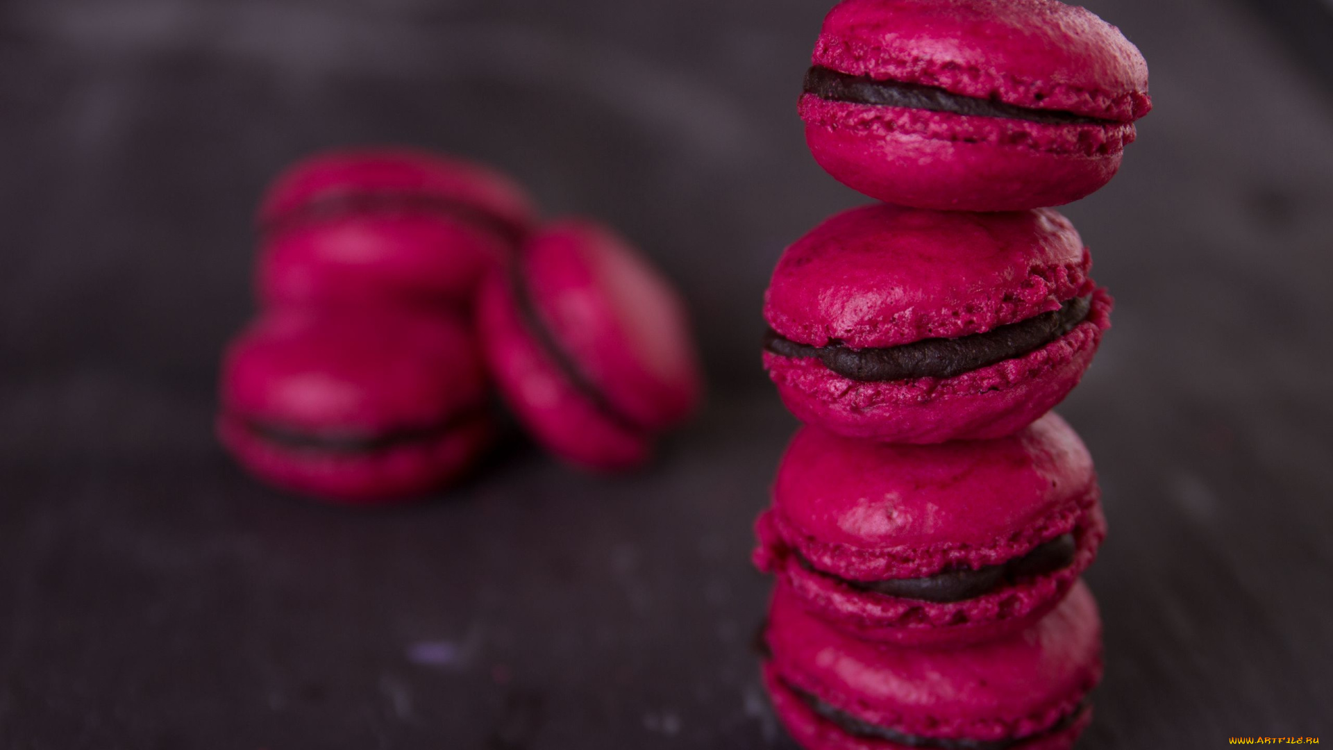 еда, макаруны, лакомство, печенье